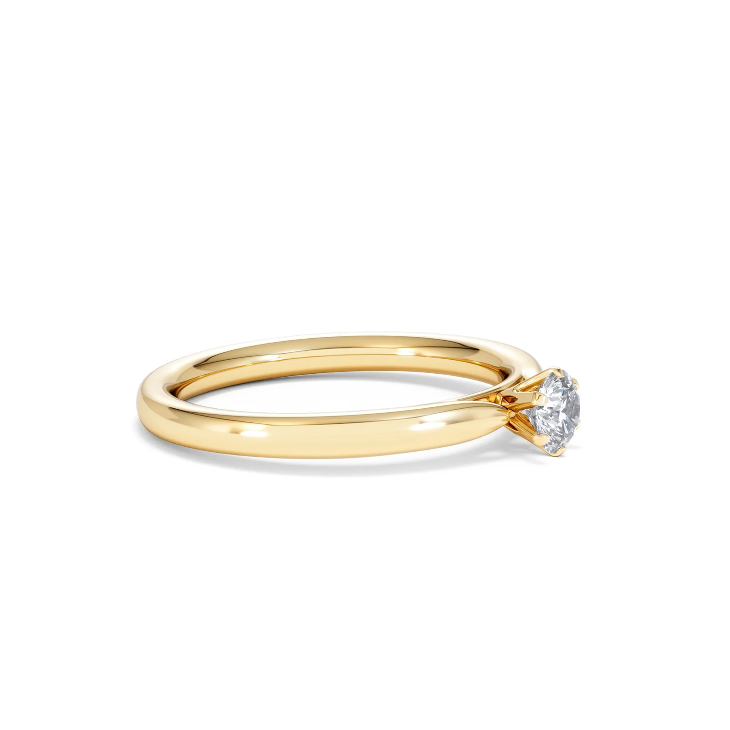 Low Set Chloe Lab Diamond Engagement Ring 0.25CT G/VS1 18K Gold - Image 21