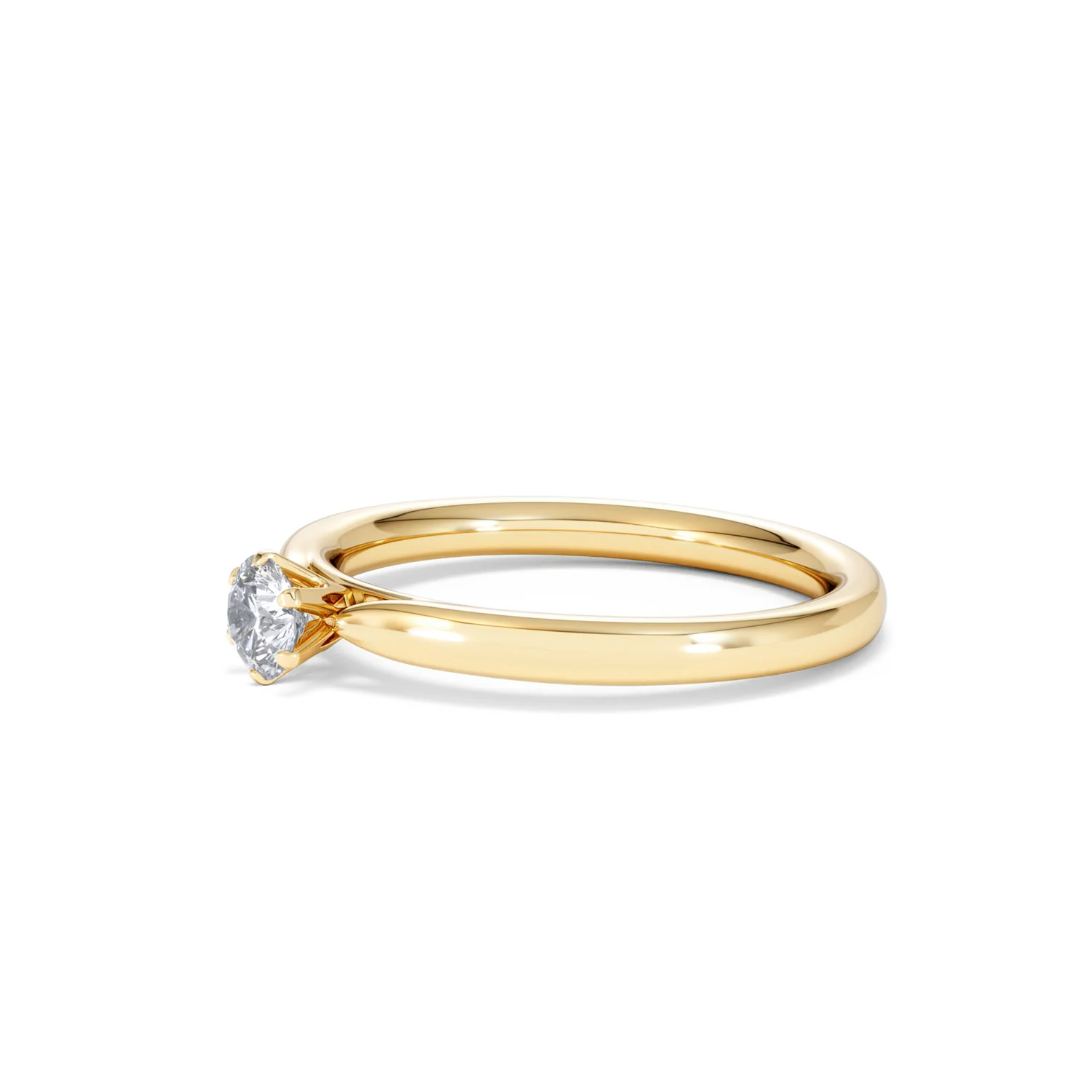 Low Set Chloe Lab Diamond Engagement Ring 0.25CT G/VS1 18K Gold - Image 75
