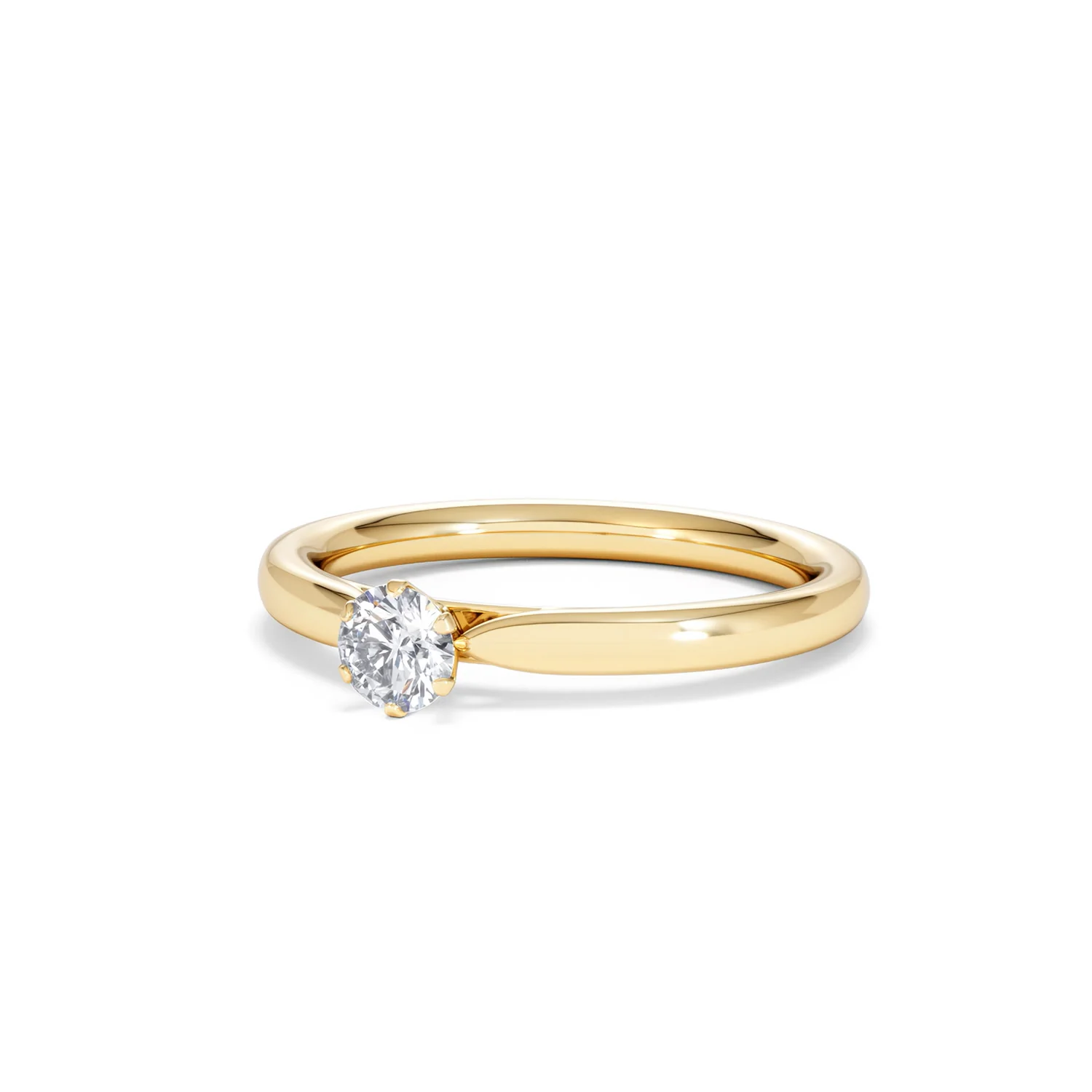 Low Set Chloe Lab Diamond Engagement Ring 0.25CT G/VS1 18K Gold - Image 82