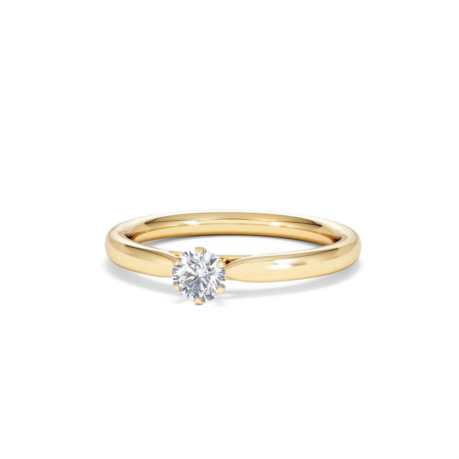Low Set Chloe Lab Diamond Engagement Ring 0.25CT G/VS1 18K Gold - Image 85