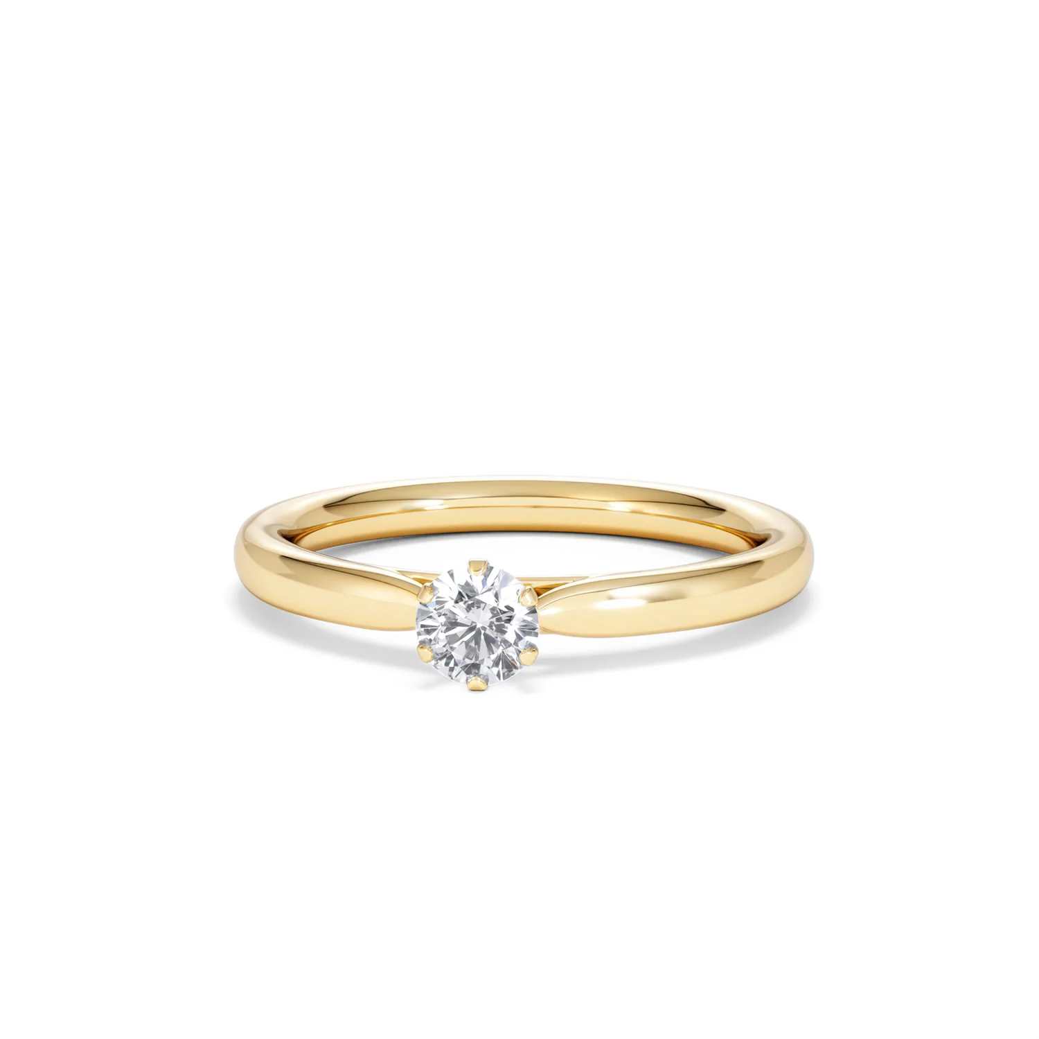 Low Set Chloe Lab Diamond Engagement Ring 0.25CT G/VS1 18K Gold - Image 86
