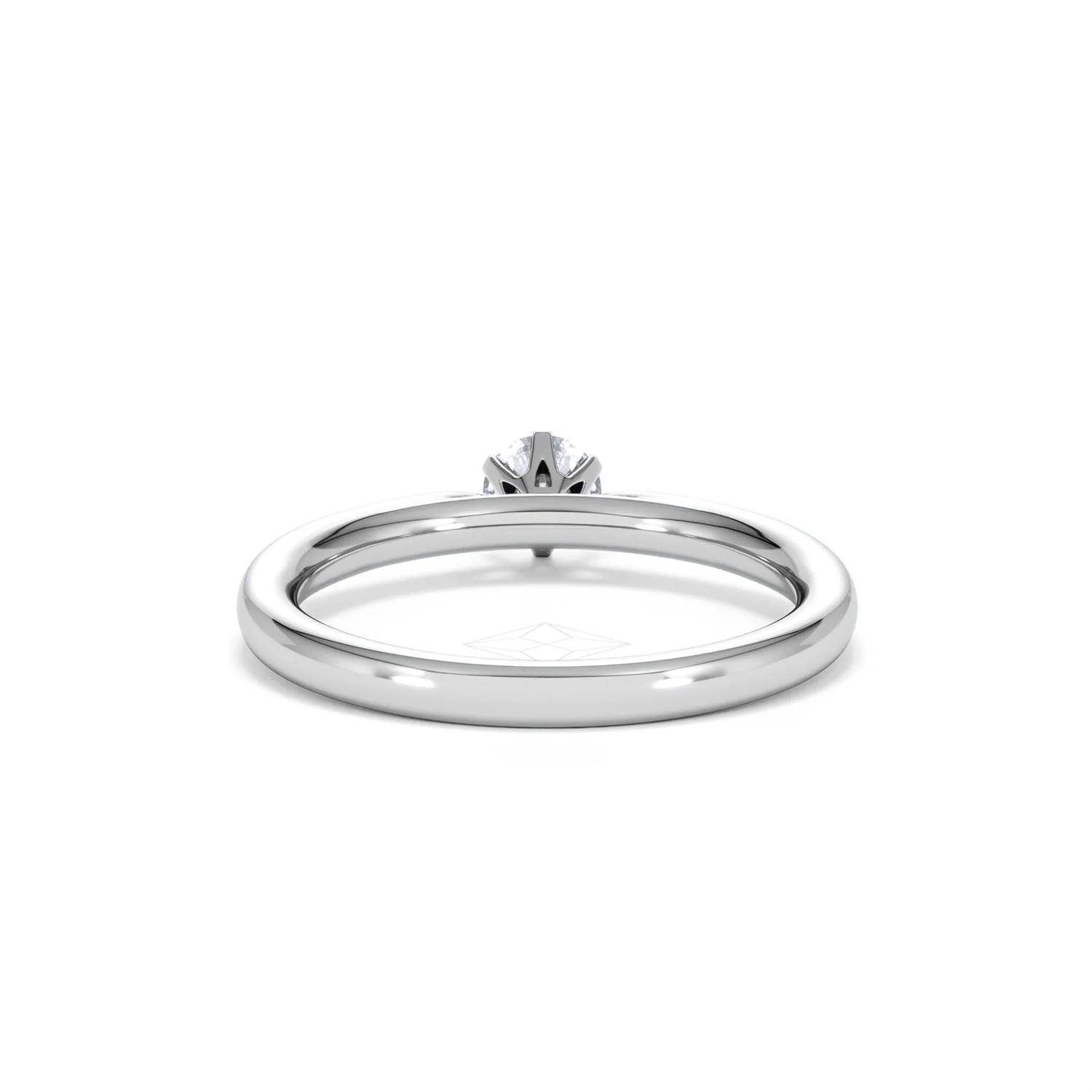 Low Set Chloe Lab Diamond Engagement Ring 0.33CT F/VS1 18K White Gold - Image 48