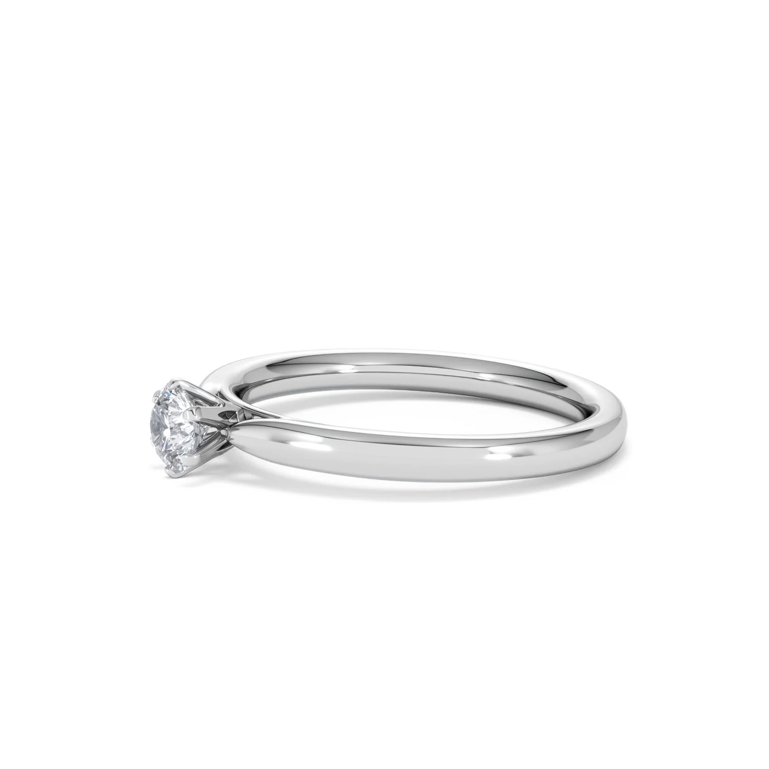 Low Set Chloe Lab Diamond Engagement Ring 0.33CT F/VS1 18K White Gold - Image 74