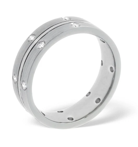 Lucy Platinum Wedding Ring 0.21CT H/SI - Image 3