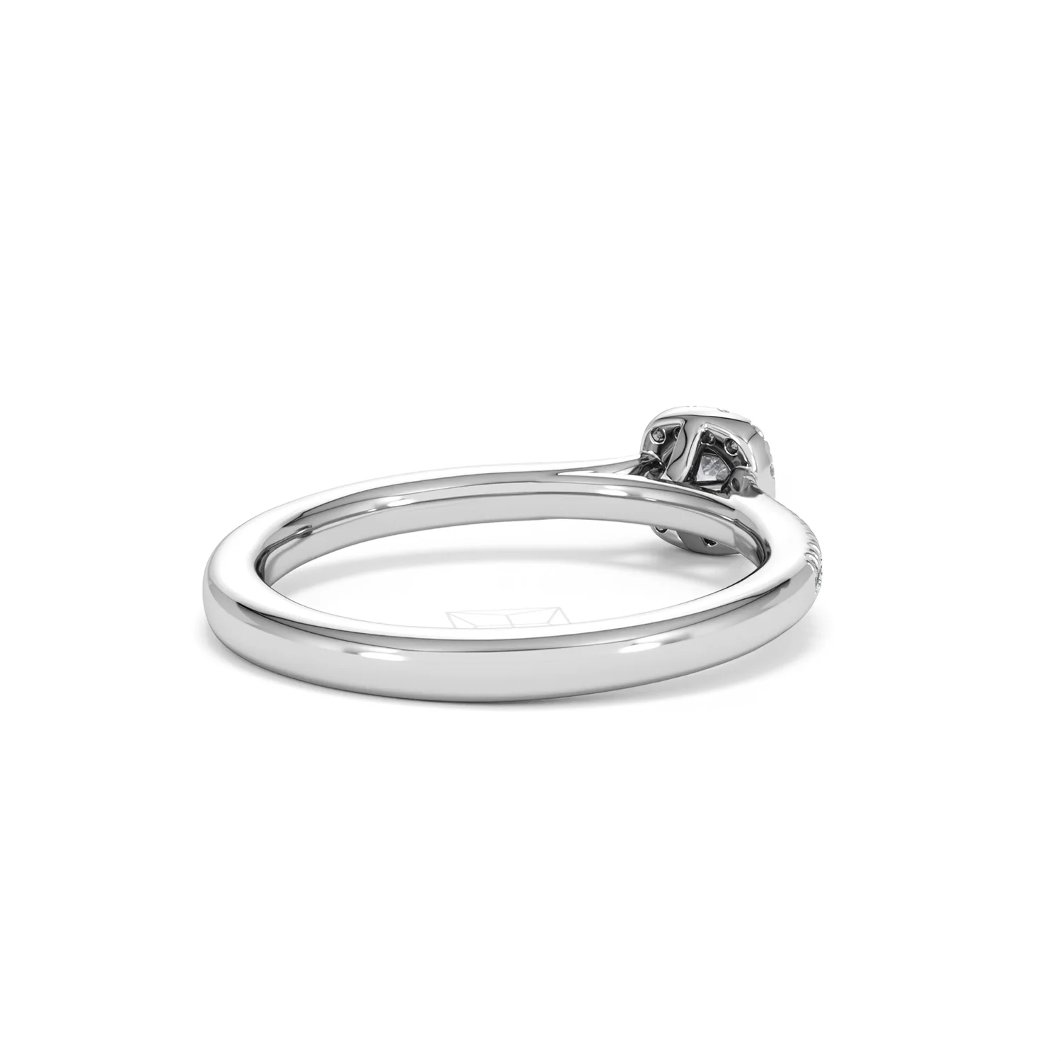 Lumia Cushion Cut Lab Diamond Halo Ring 0.33ct F/VS in 925 Silver - Image 42