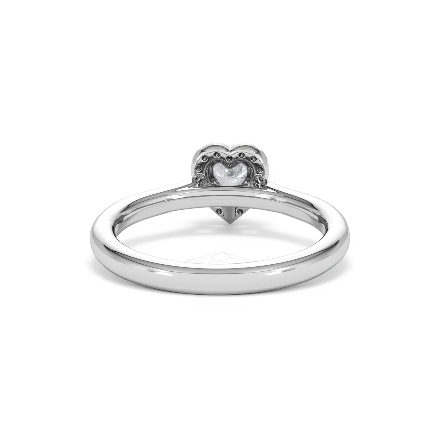 Lumia Heart Cut Lab Diamond Halo Ring 0.50ct F/VS in 925 Silver - Image 48