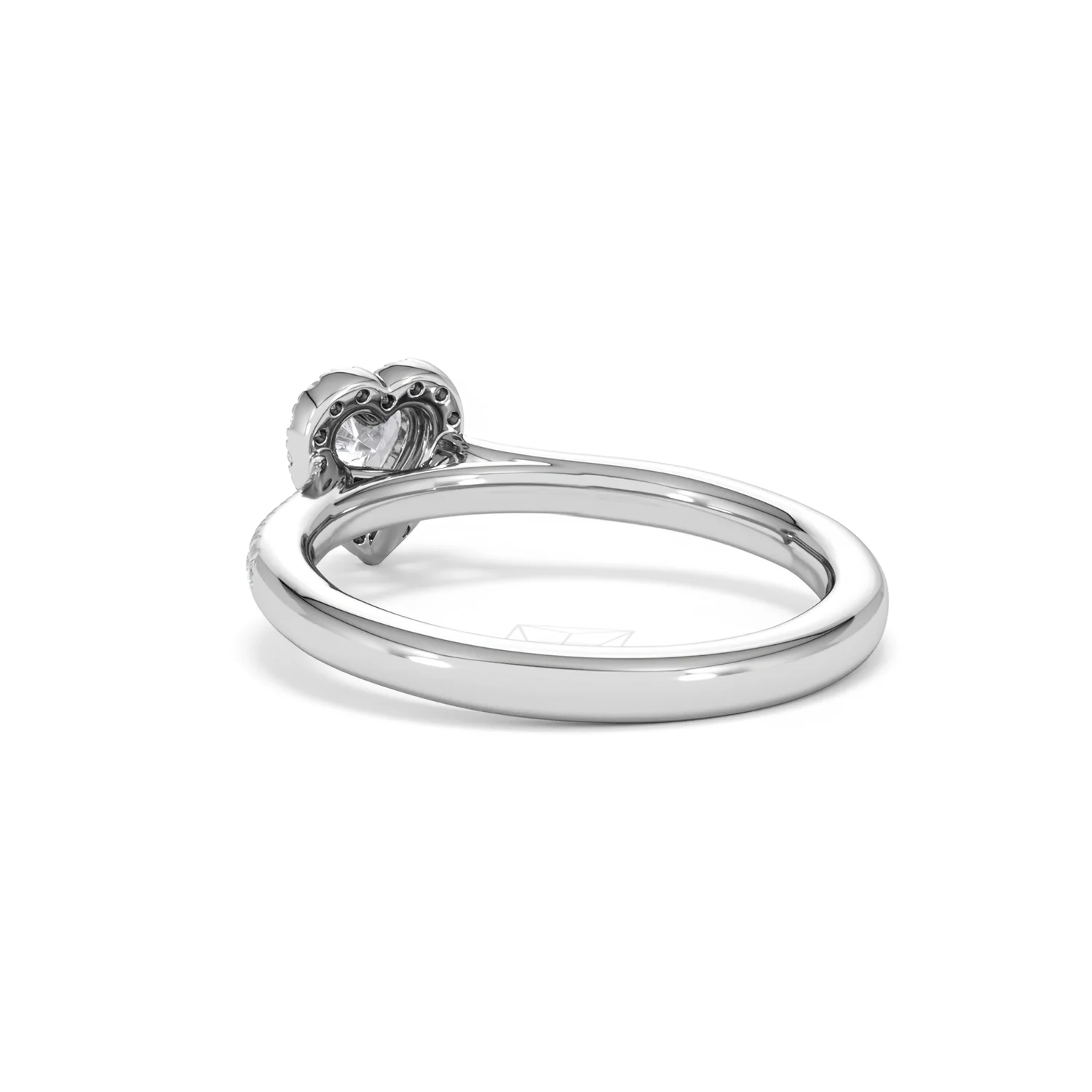 Lumia Heart Cut Lab Diamond Halo Ring 0.50ct F/VS in 925 Silver - Image 56
