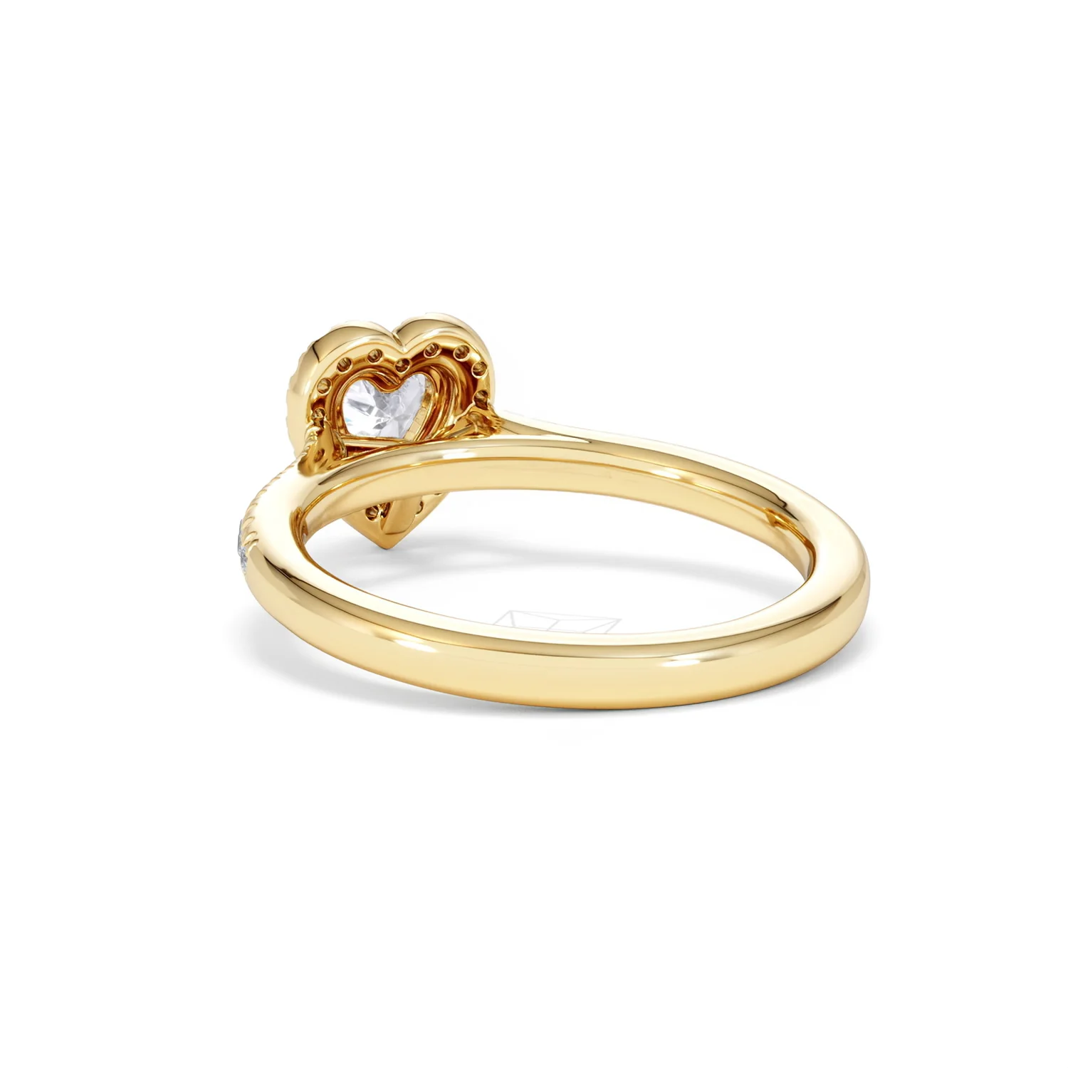 Lumia Heart Cut Lab Diamond Halo Ring 0.70ct F/VS in 9K Gold - Image 55