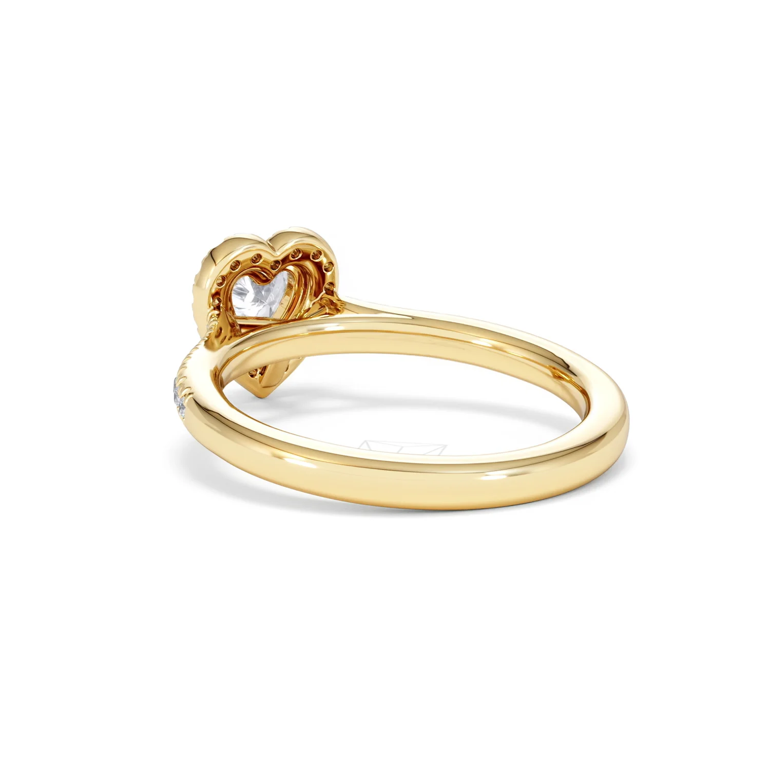 Lumia Heart Cut Lab Diamond Halo Ring 0.70ct F/VS in 9K Gold - Image 56
