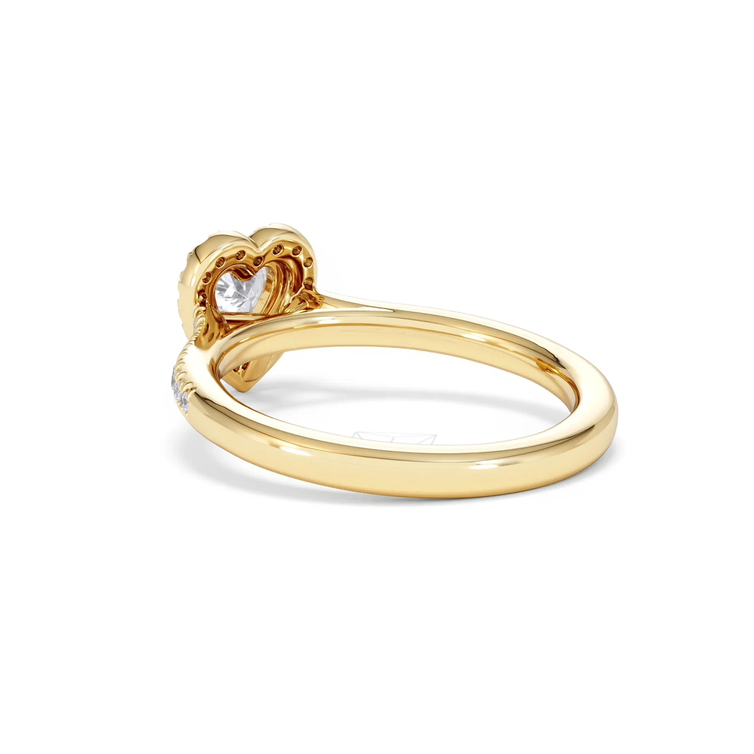 Lumia Heart Cut Lab Diamond Halo Ring 0.70ct F/VS in 9K Gold - Image 57