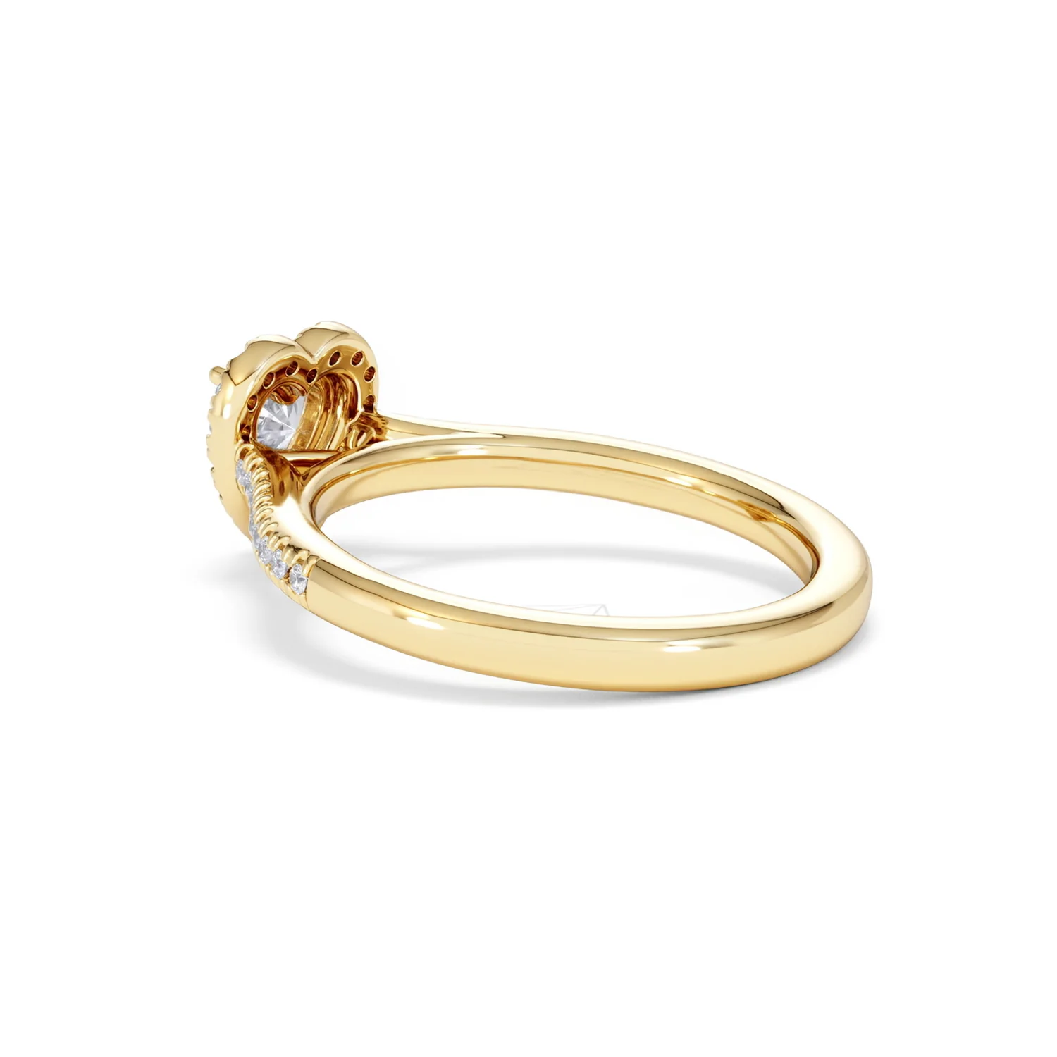 Lumia Heart Cut Lab Diamond Halo Ring 0.70ct F/VS in 9K Gold - Image 60