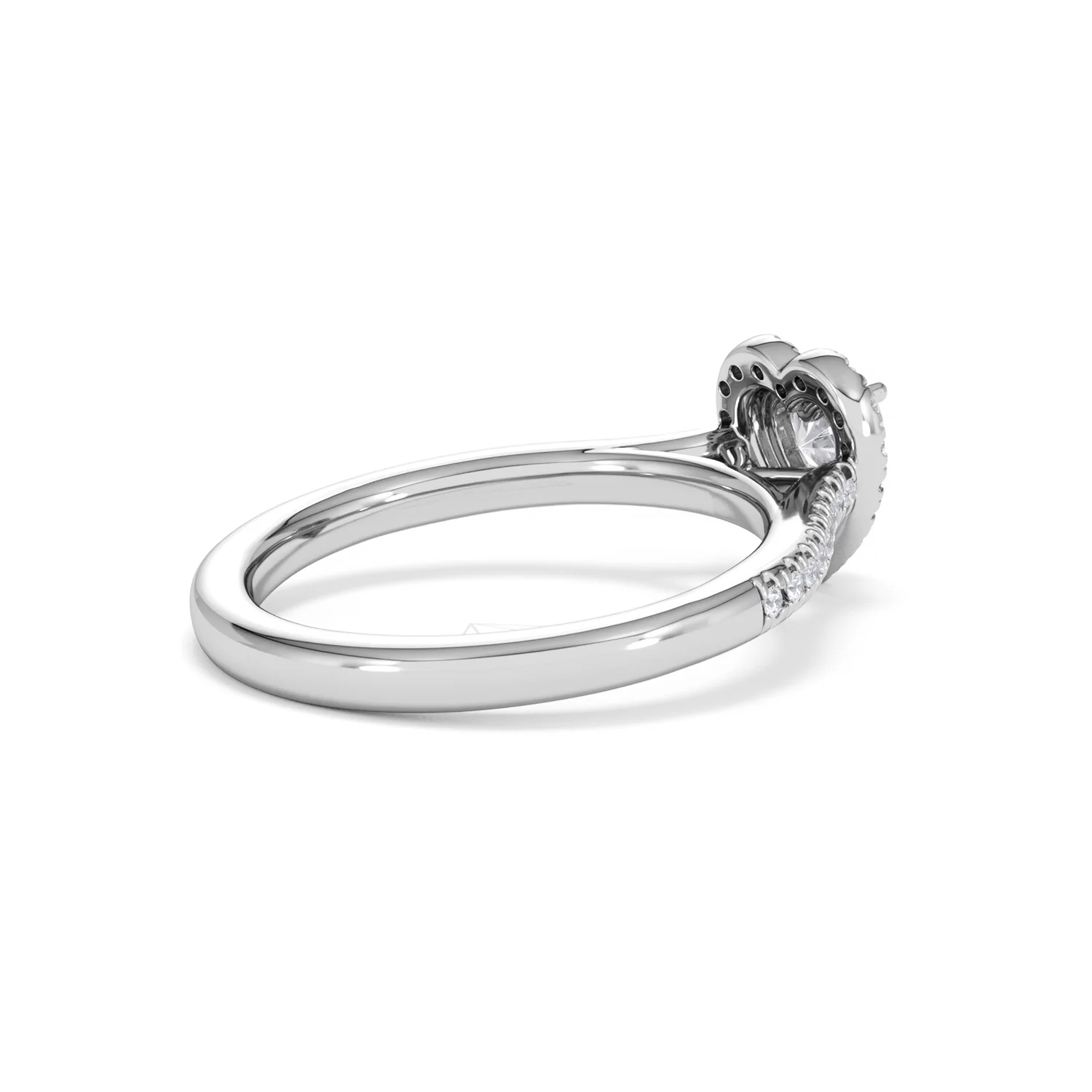 Lumia Heart Cut Lab Diamond Halo Ring 0.70ct F/VS in 9K White Gold - Image 39