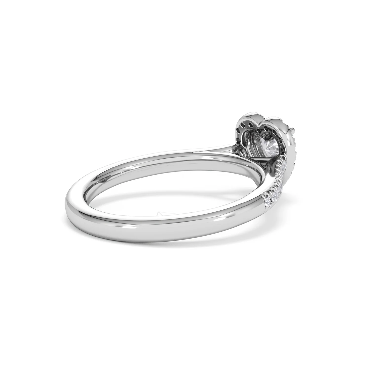 Lumia Heart Cut Lab Diamond Halo Ring 0.70ct F/VS in 9K White Gold - Image 40
