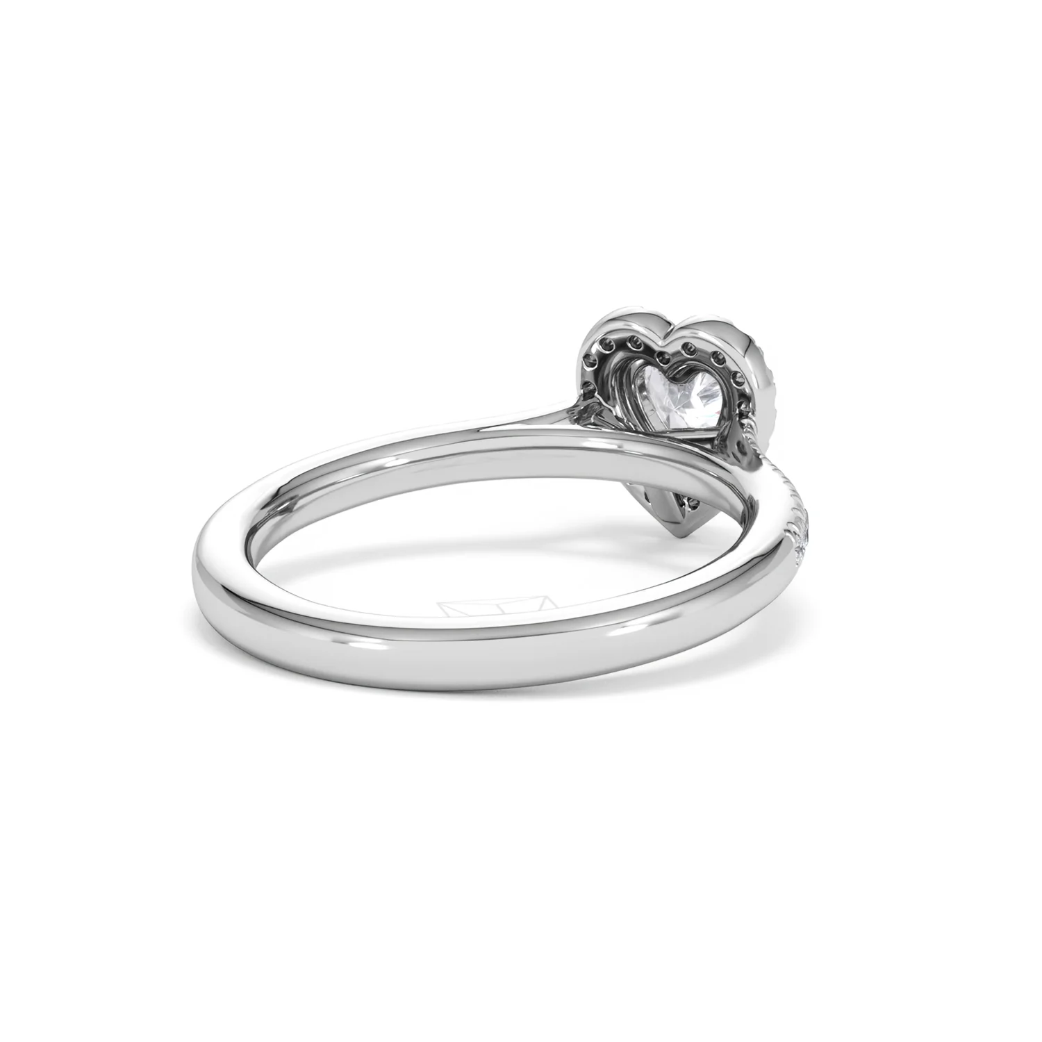 Lumia Heart Cut Lab Diamond Halo Ring 0.70ct F/VS in 9K White Gold - Image 44