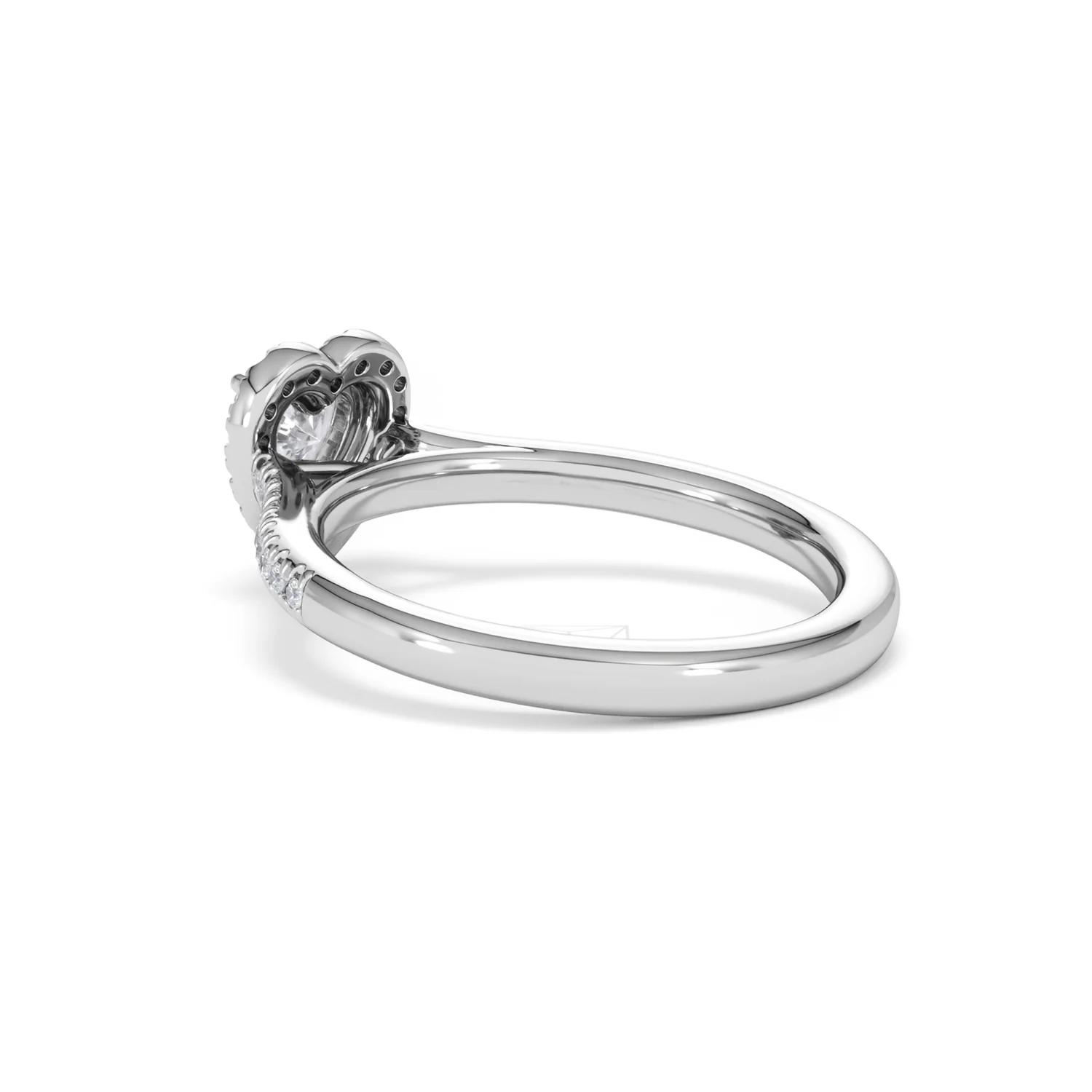 Lumia Heart Cut Lab Diamond Halo Ring 0.70ct F/VS in 9K White Gold - Image 61