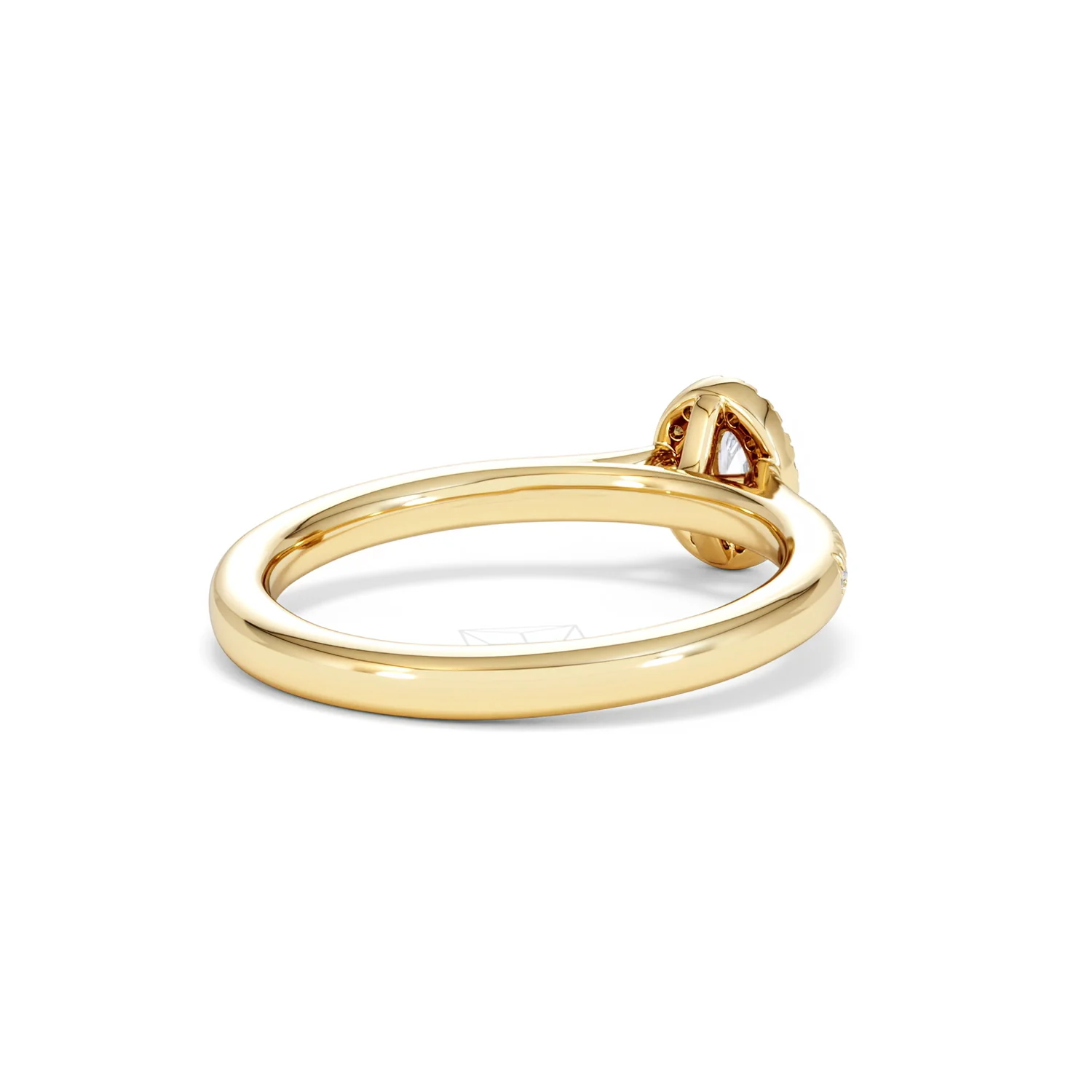 Lumia Oval Cut Lab Diamond Halo Ring 0.33ct F/VS in 18K Gold Vermeil - Image 42