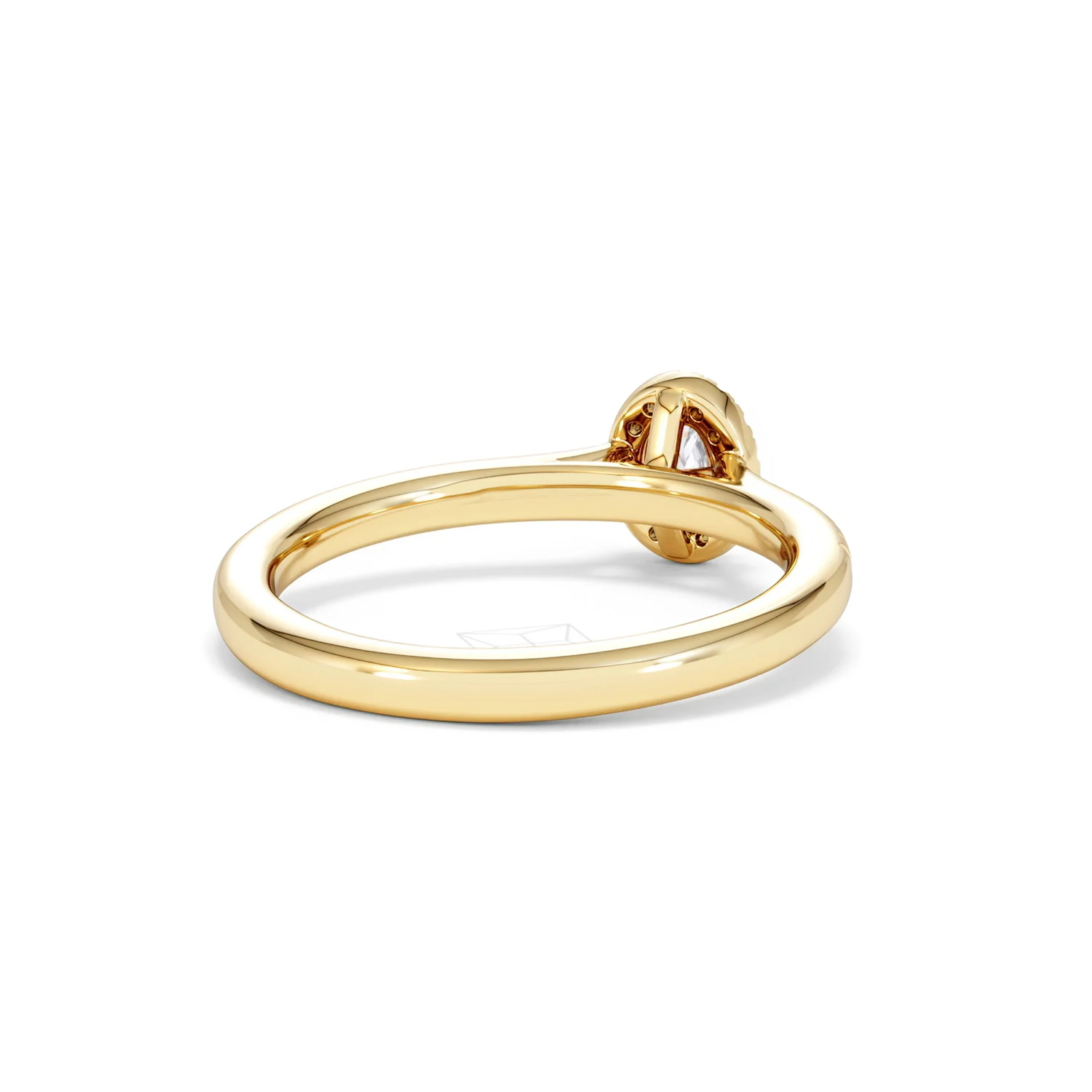 Lumia Oval Cut Lab Diamond Halo Ring 0.33ct F/VS in 18K Gold Vermeil - Image 44