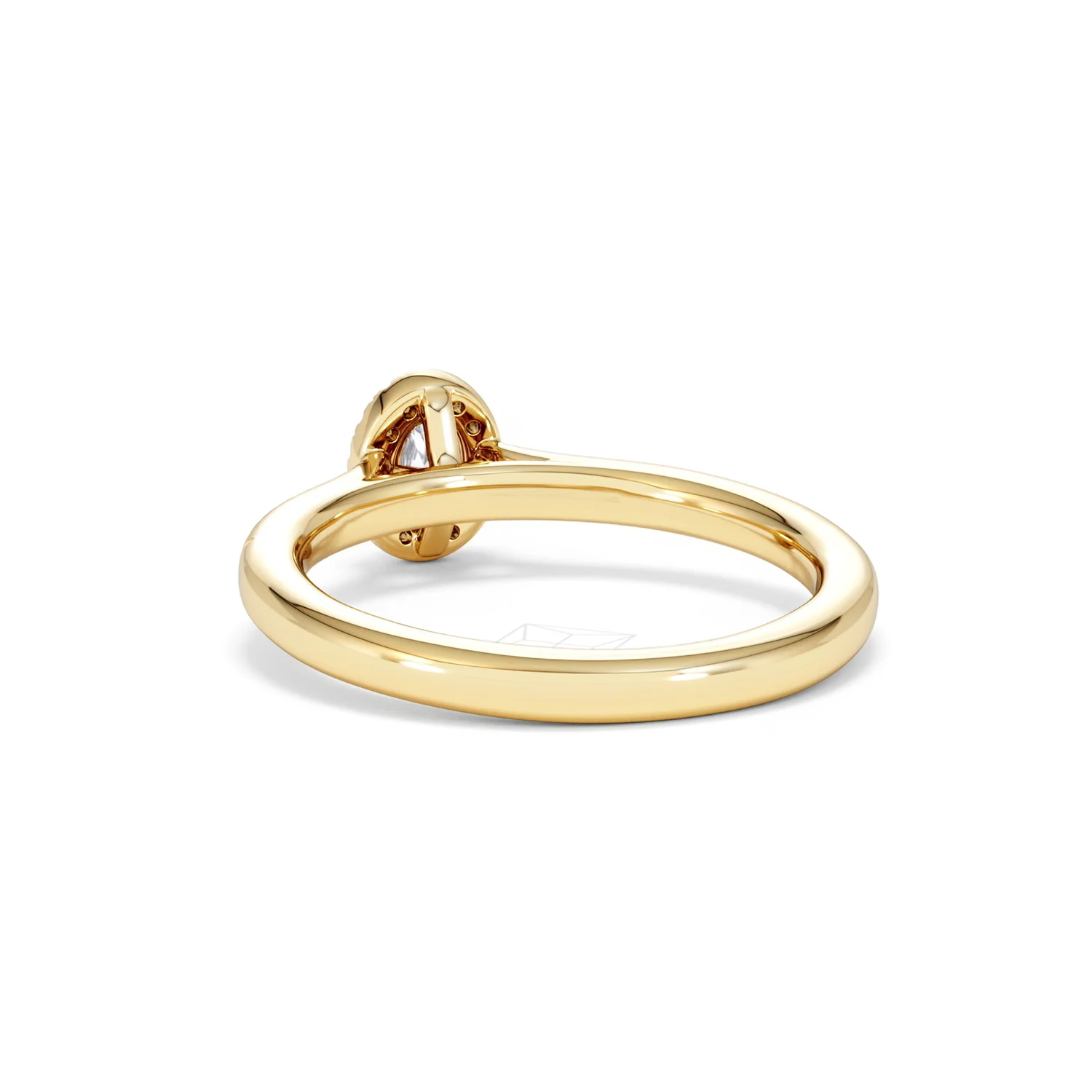 Lumia Oval Cut Lab Diamond Halo Ring 0.33ct F/VS in 18K Gold Vermeil - Image 55