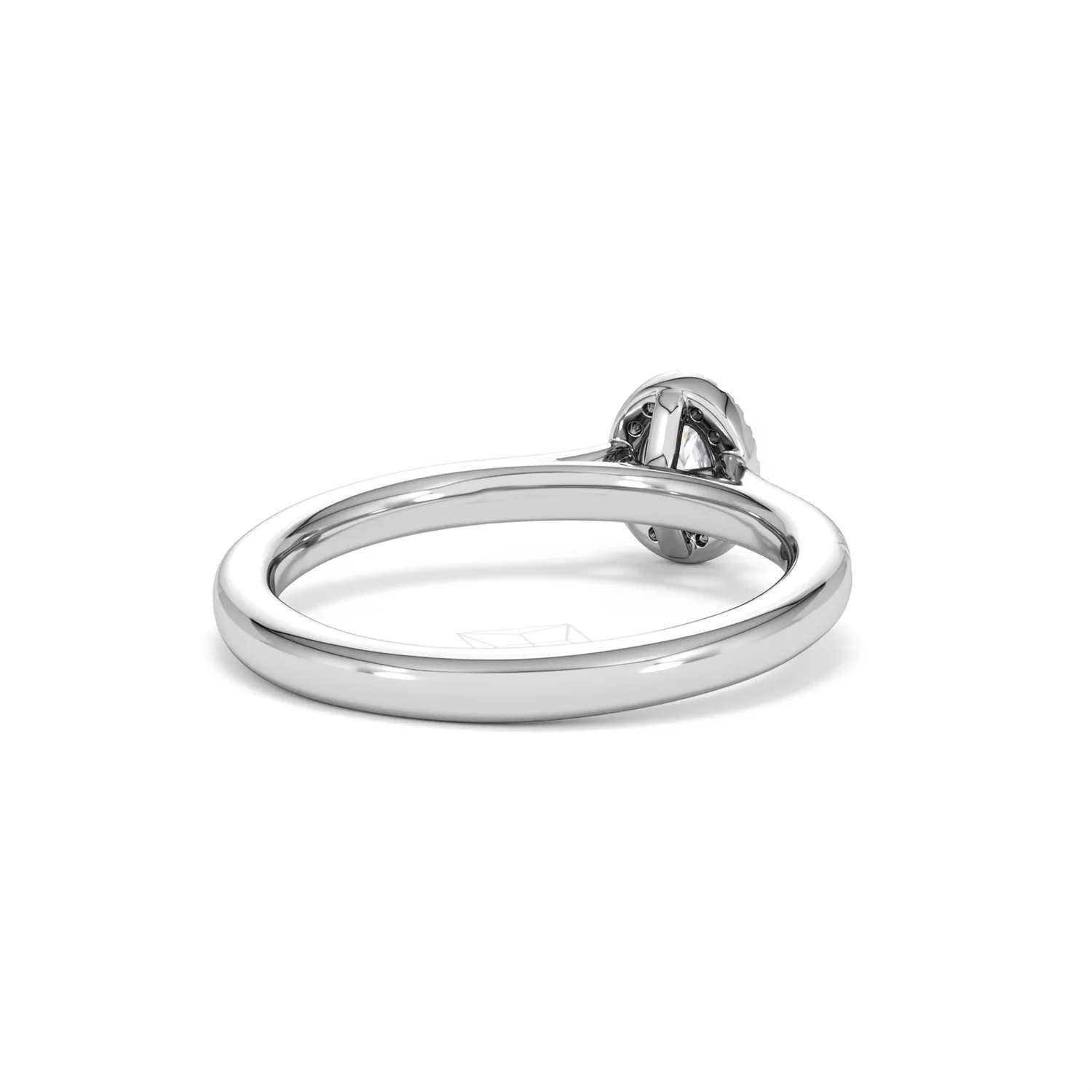 Lumia Oval Cut Lab Diamond Halo Ring 0.33ct F/VS in 925 Silver - Image 44