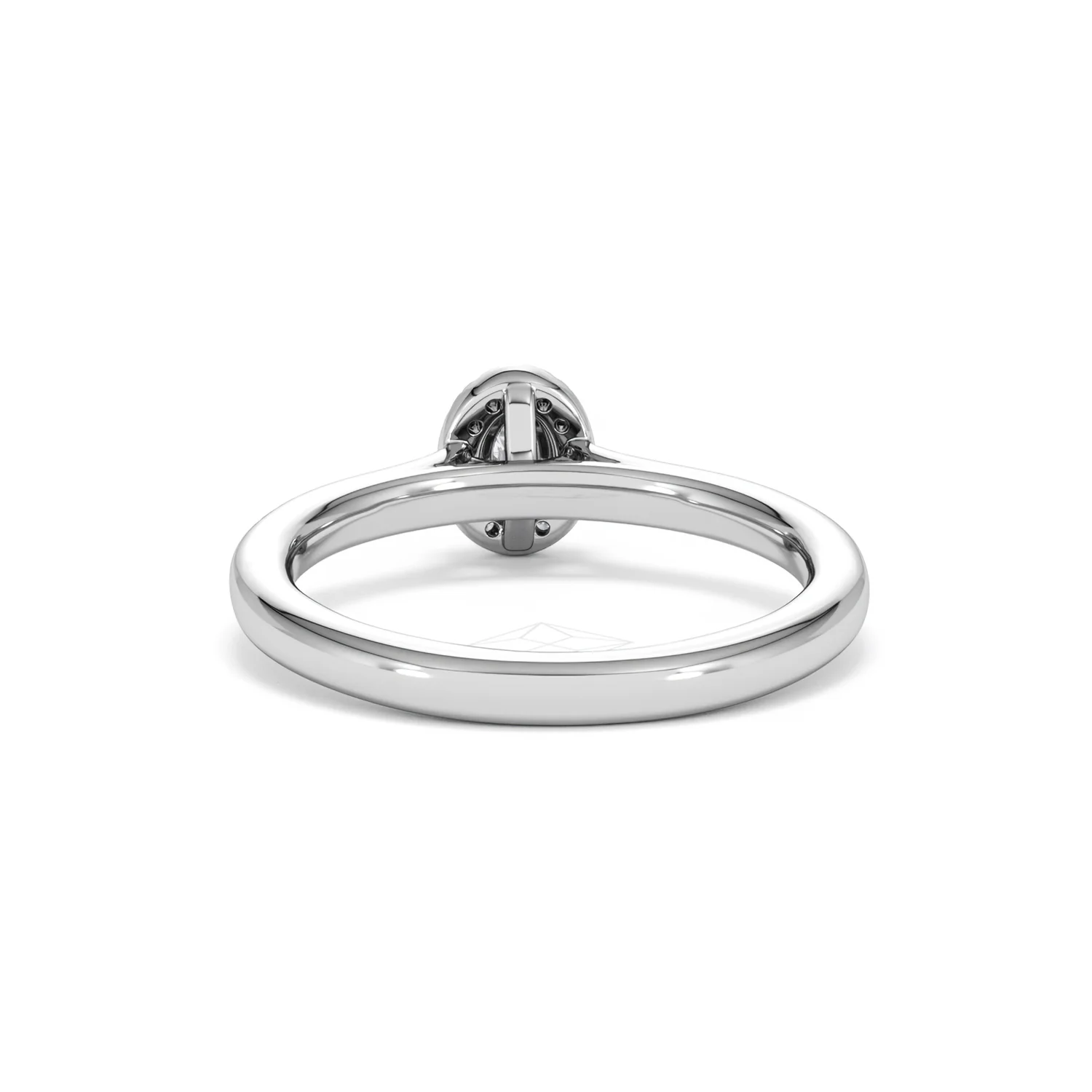 Lumia Oval Cut Lab Diamond Halo Ring 0.33ct F/VS in 925 Silver - Image 51