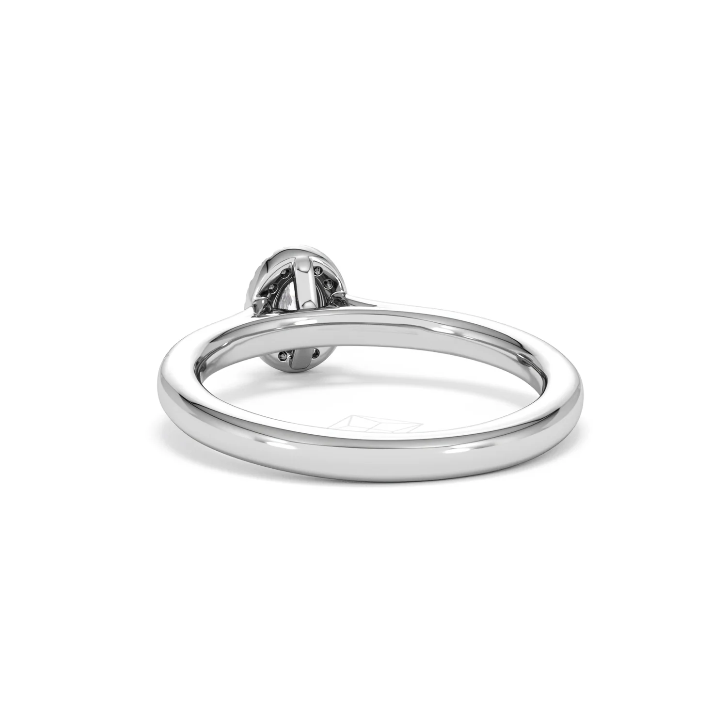 Lumia Oval Cut Lab Diamond Halo Ring 0.33ct F/VS in 925 Silver - Image 54