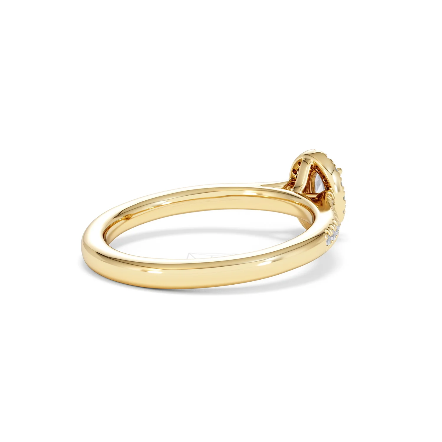 Lumia Oval Cut Lab Diamond Halo Ring 0.50ct F/VS in 18K Gold Vermeil - Image 39