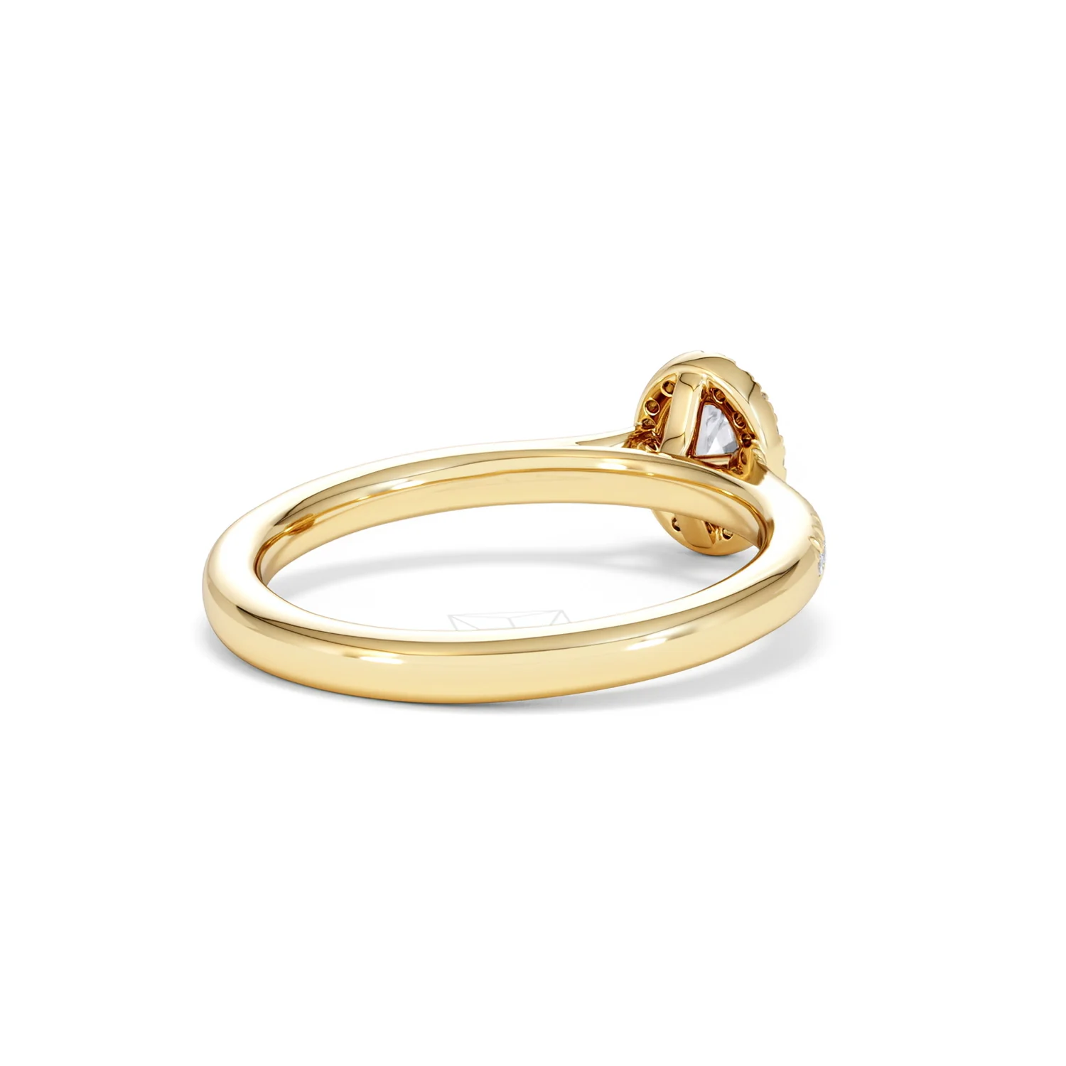 Lumia Oval Cut Lab Diamond Halo Ring 0.50ct F/VS in 18K Gold Vermeil - Image 42
