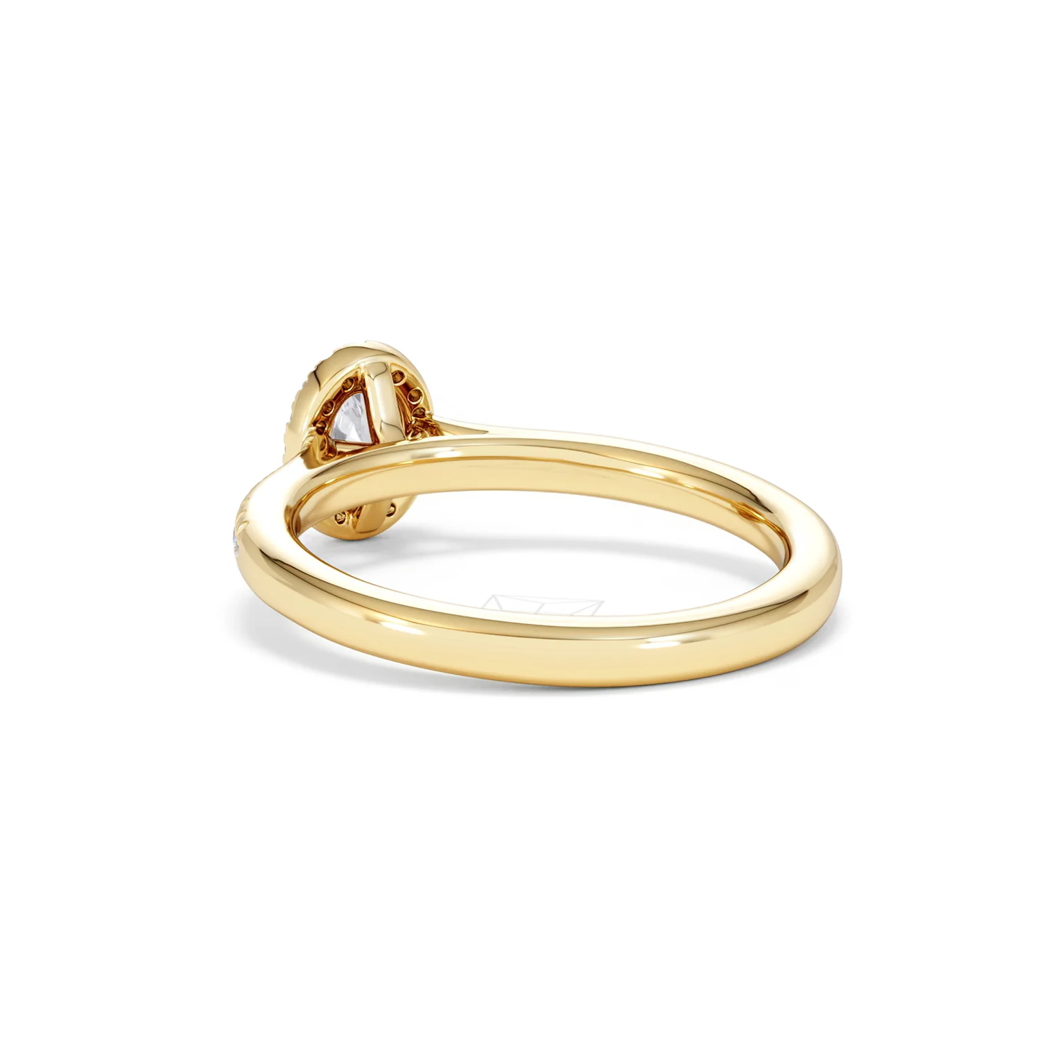 Lumia Oval Cut Lab Diamond Halo Ring 0.50ct F/VS in 18K Gold Vermeil - Image 57