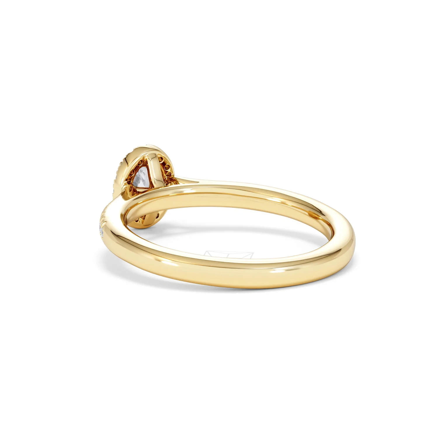 Lumia Oval Cut Lab Diamond Halo Ring 0.50ct F/VS in 18K Gold Vermeil - Image 58