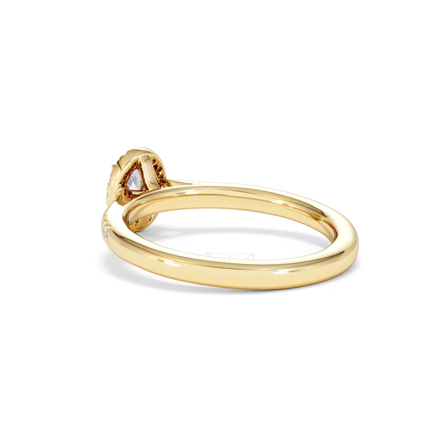 Lumia Oval Cut Lab Diamond Halo Ring 0.50ct F/VS in 18K Gold Vermeil - Image 59