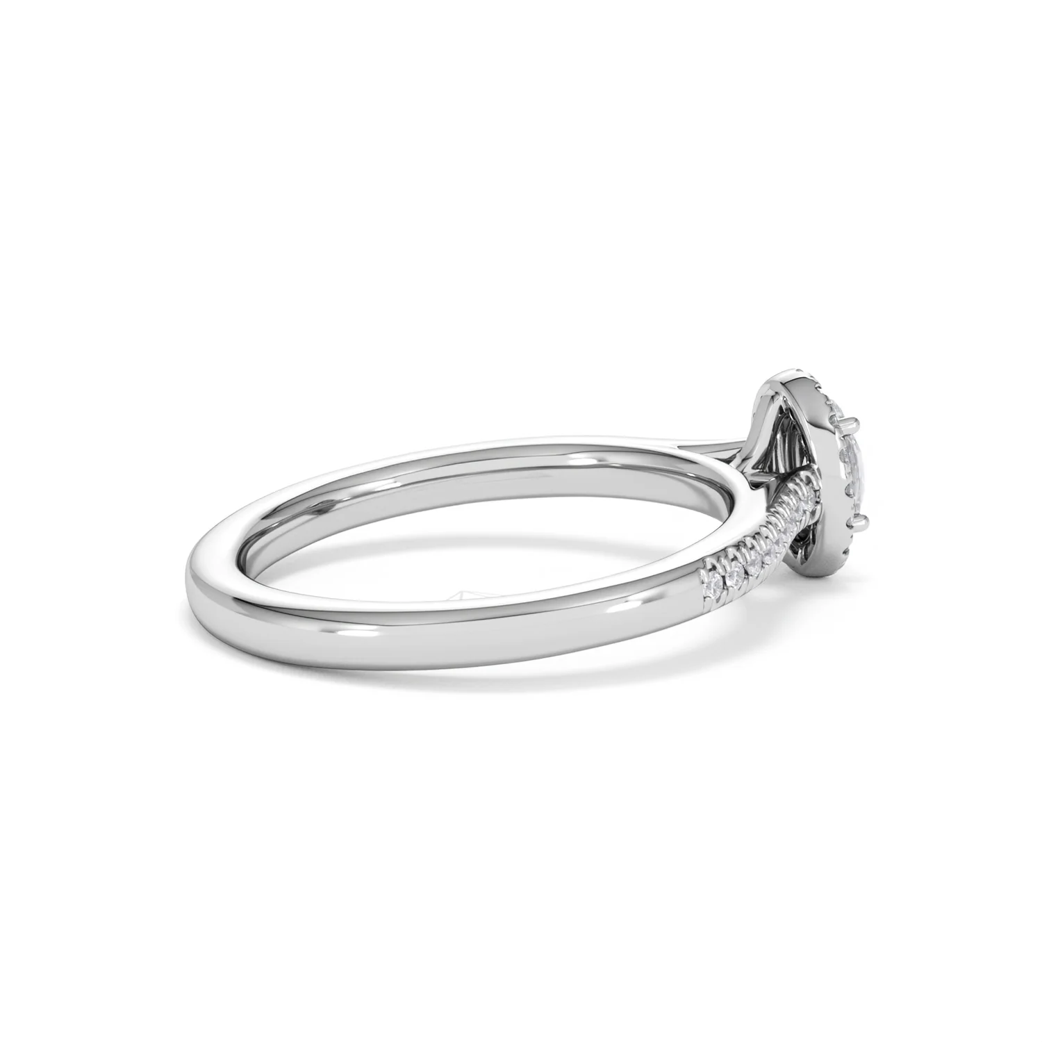 Lumia Oval Cut Lab Diamond Halo Ring 0.50ct F/VS in 925 Silver - Image 35