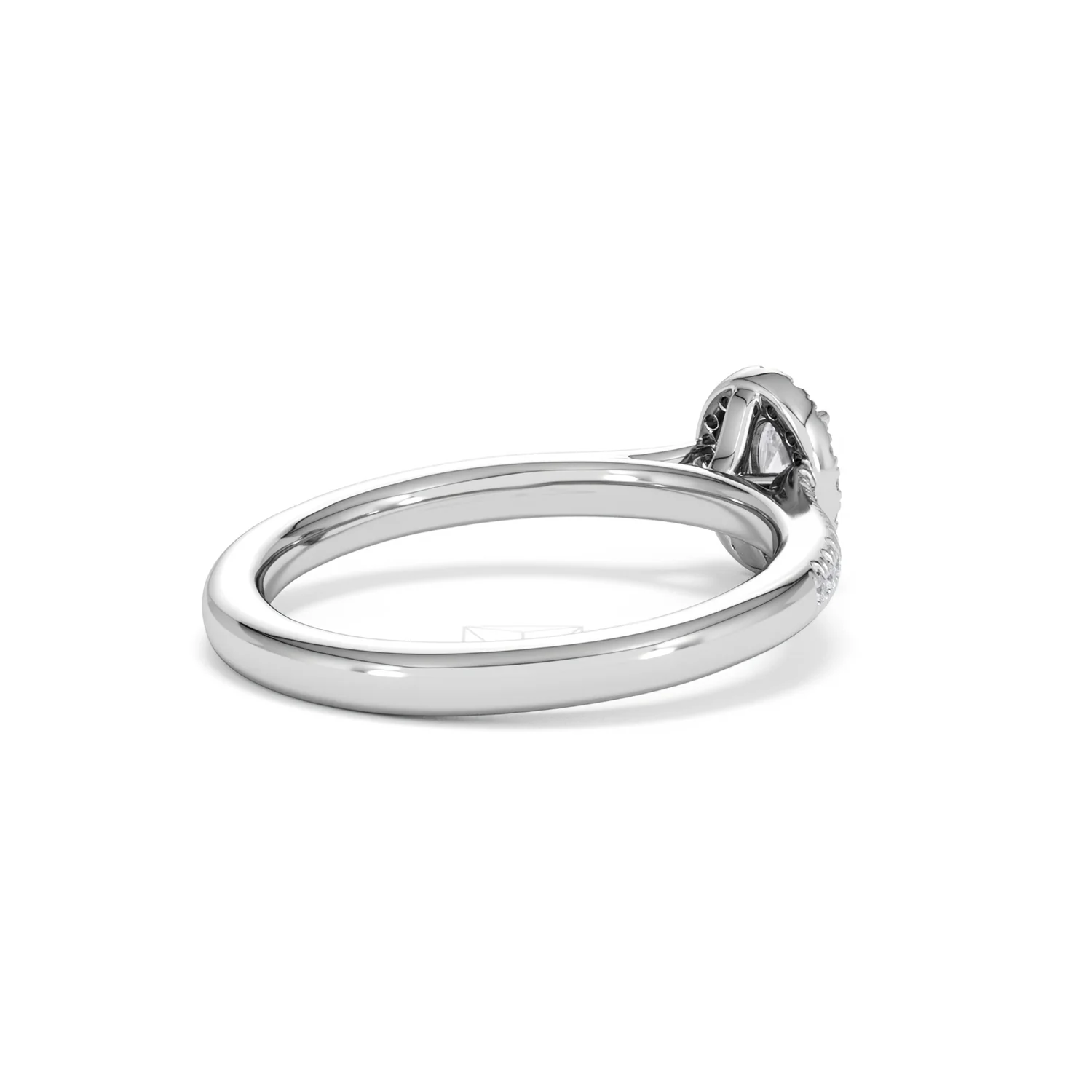 Lumia Oval Cut Lab Diamond Halo Ring 0.50ct F/VS in 925 Silver - Image 40