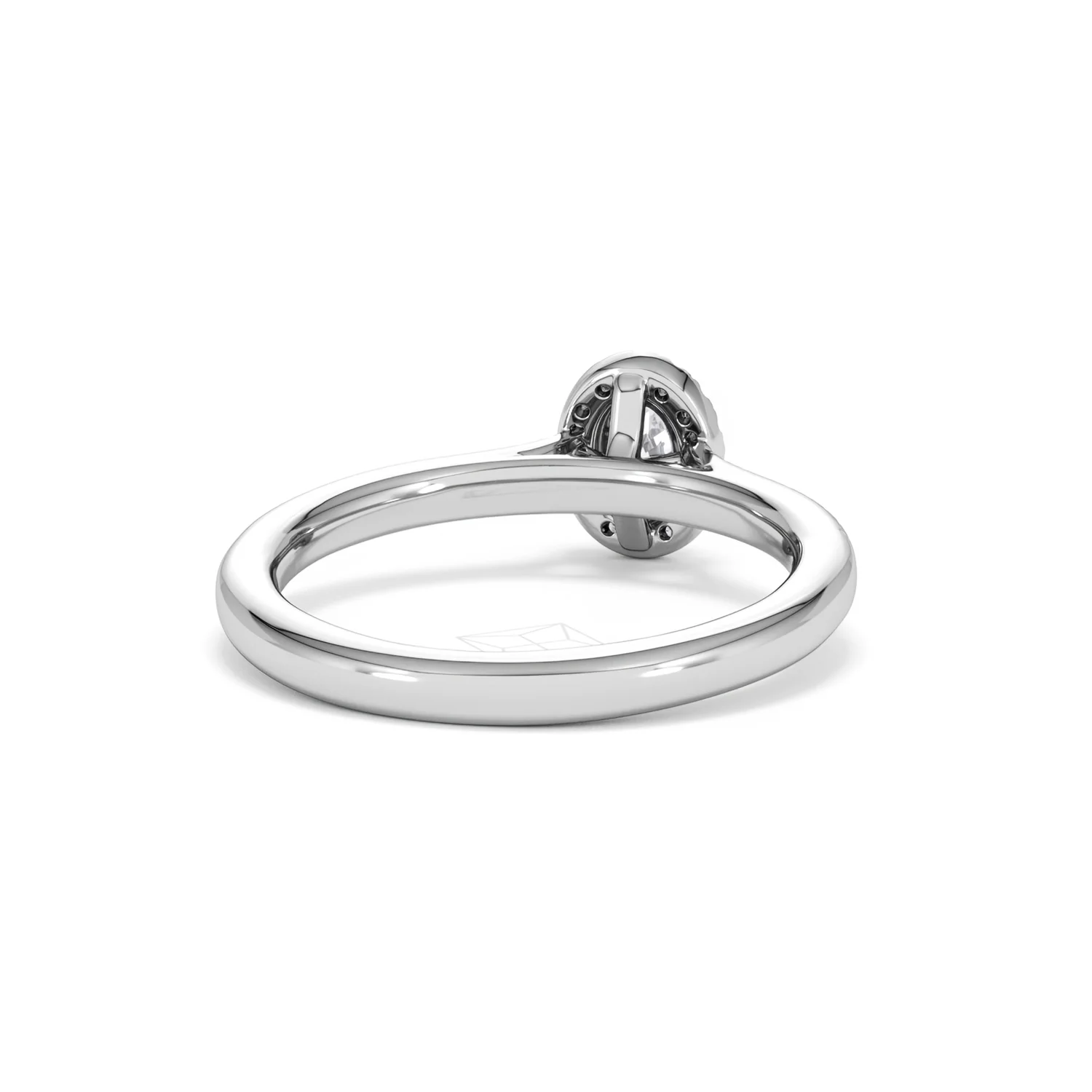 Lumia Oval Cut Lab Diamond Halo Ring 0.50ct F/VS in 925 Silver - Image 46
