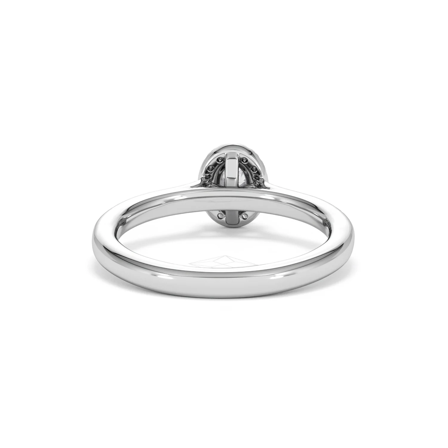 Lumia Oval Cut Lab Diamond Halo Ring 0.50ct F/VS in 925 Silver - Image 49