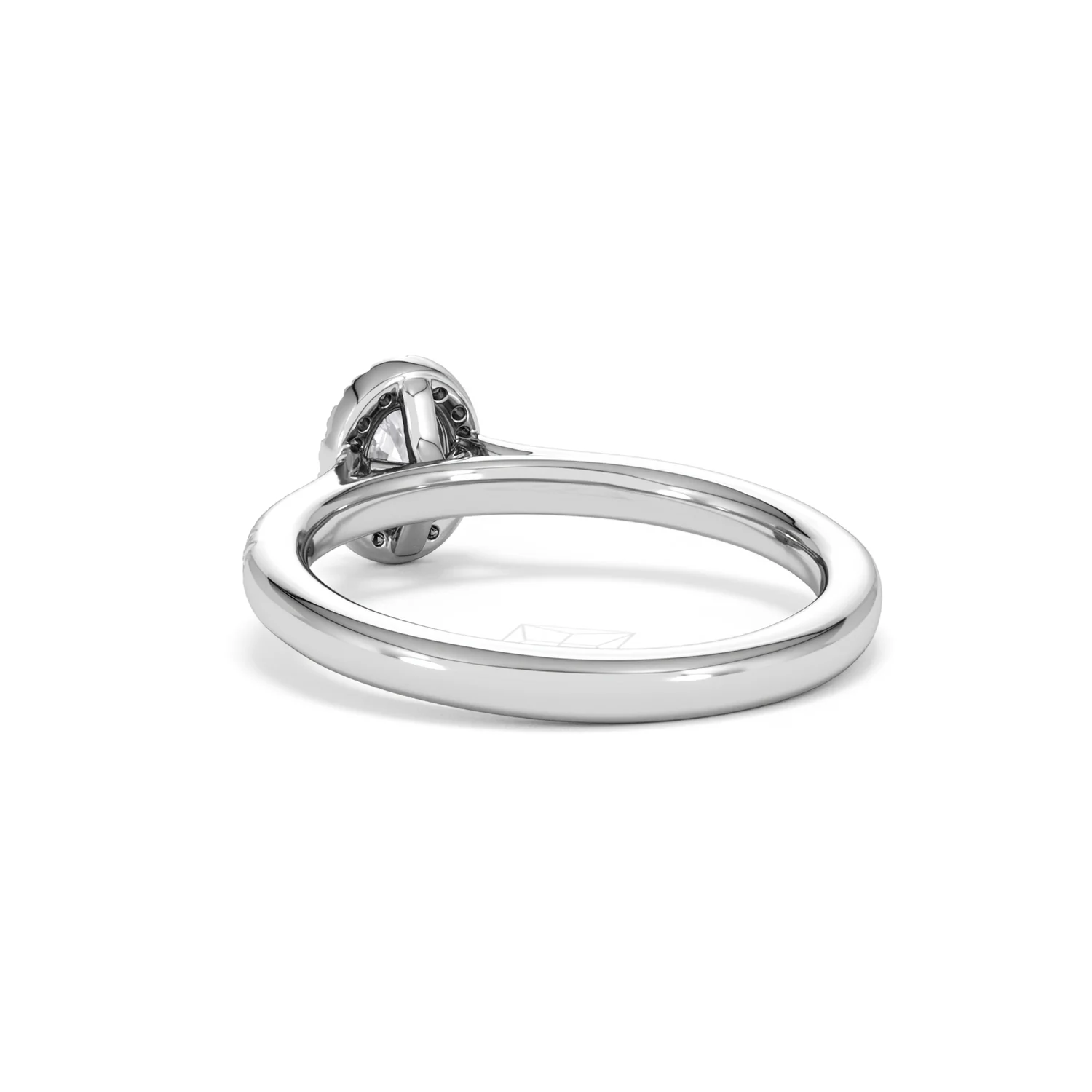 Lumia Oval Cut Lab Diamond Halo Ring 0.50ct F/VS in 925 Silver - Image 56