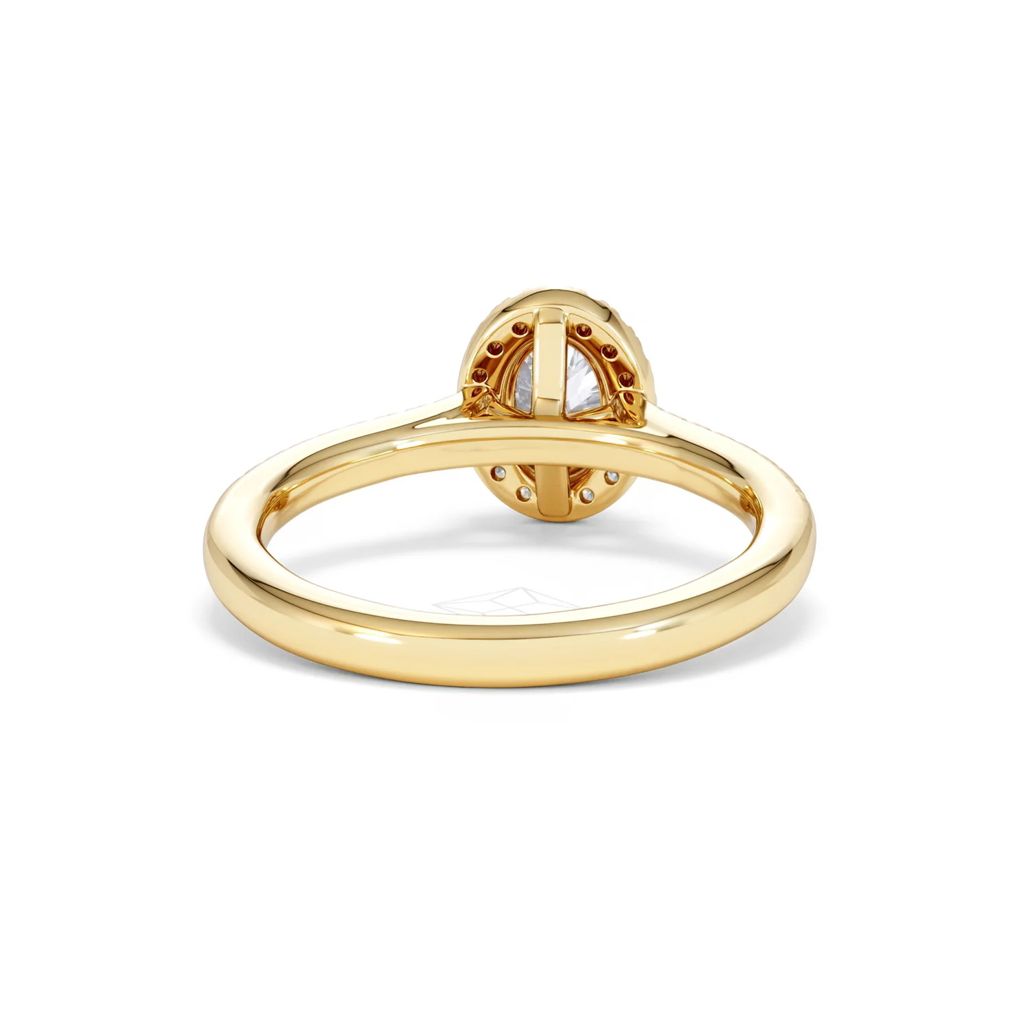 Lumia Oval Cut Lab Diamond Halo Ring 0.70ct F/VS in 9K Gold - Image 48