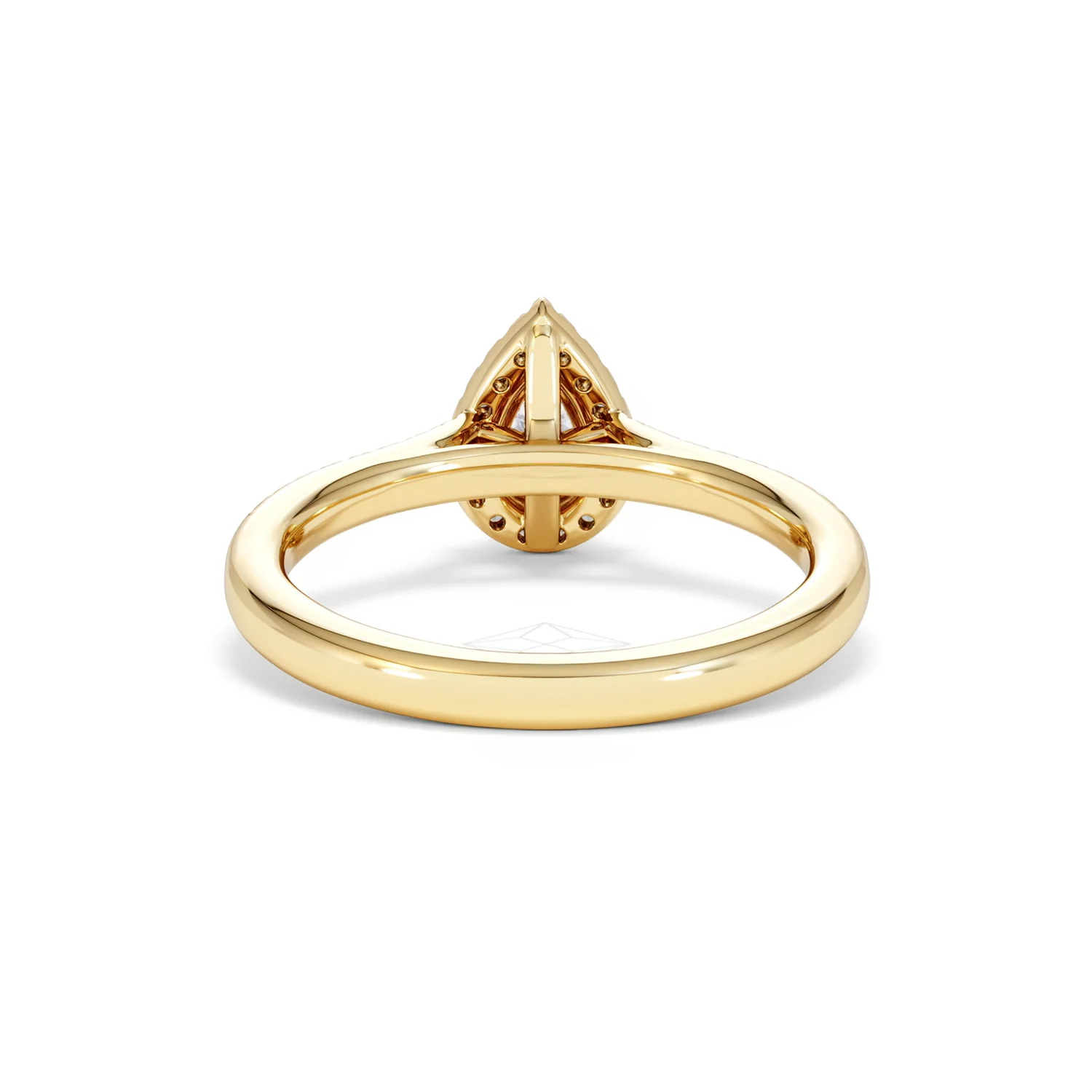 Lumia Pear Cut Lab Diamond Halo Ring 0.70ct F/VS in 9K Gold - Image 50