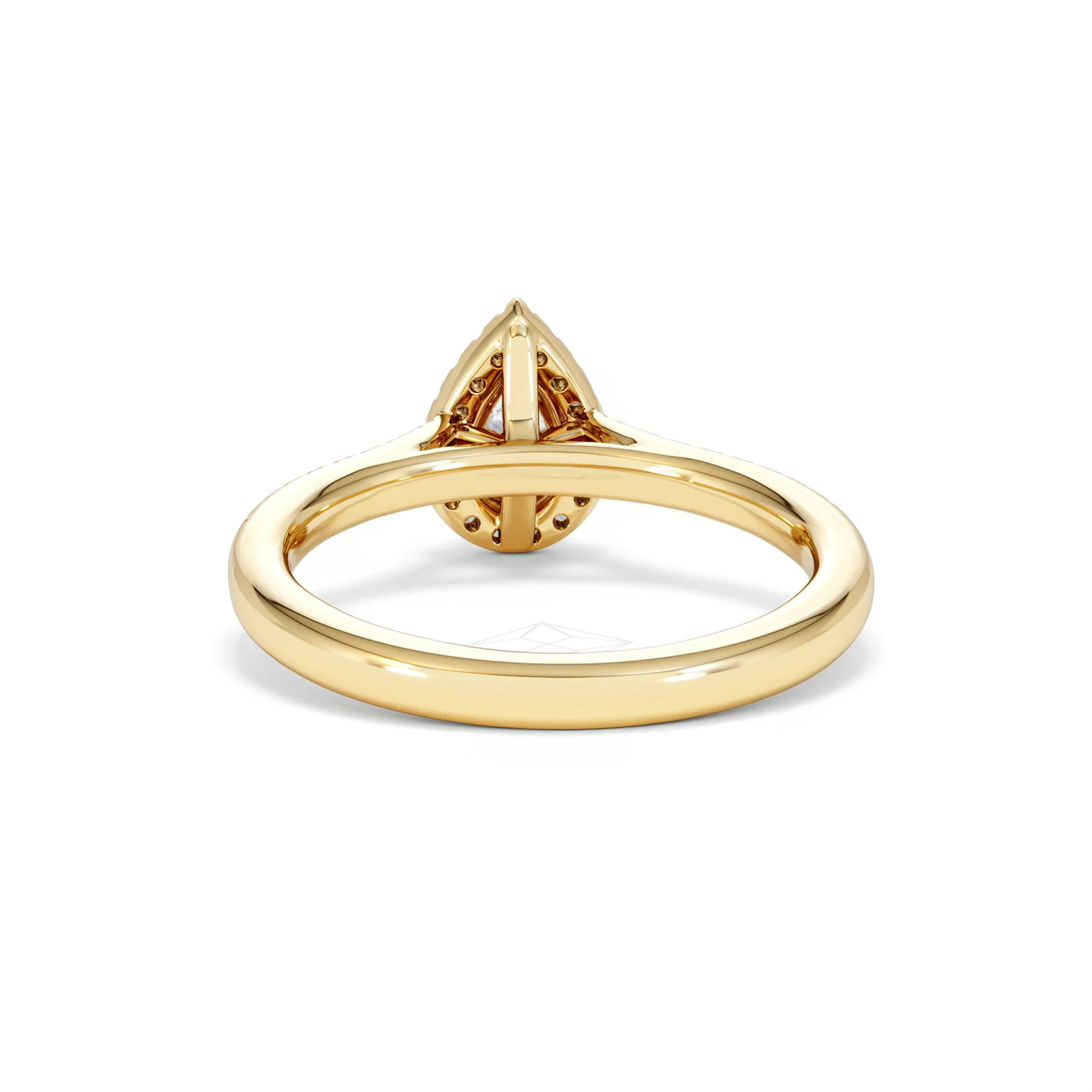 Lumia Pear Cut Lab Diamond Halo Ring 0.70ct F/VS in 9K Gold - Image 51