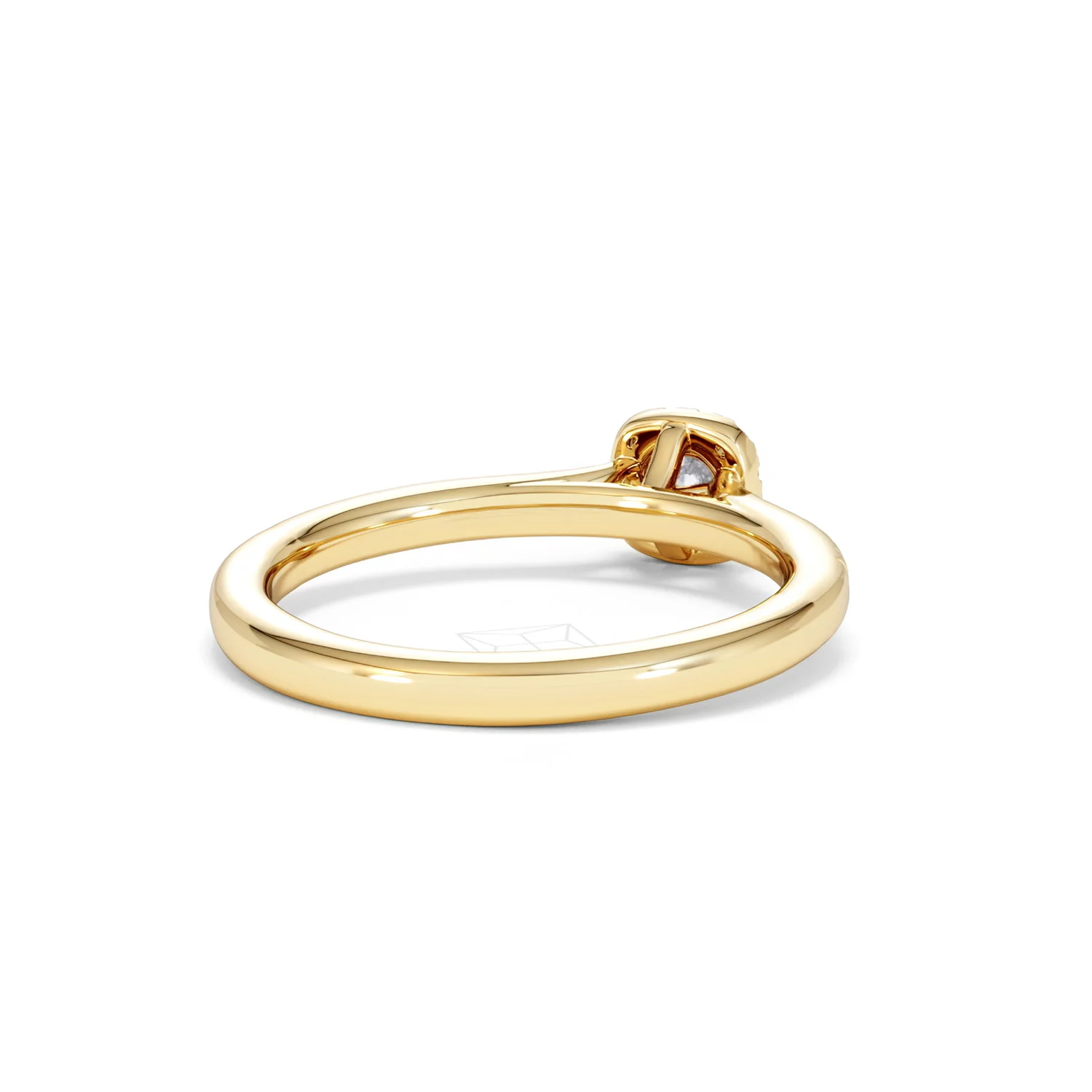 Lumia Round Cut Lab Diamond Halo Ring 0.33ct F/VS in 18K Gold Vermeil - Image 44
