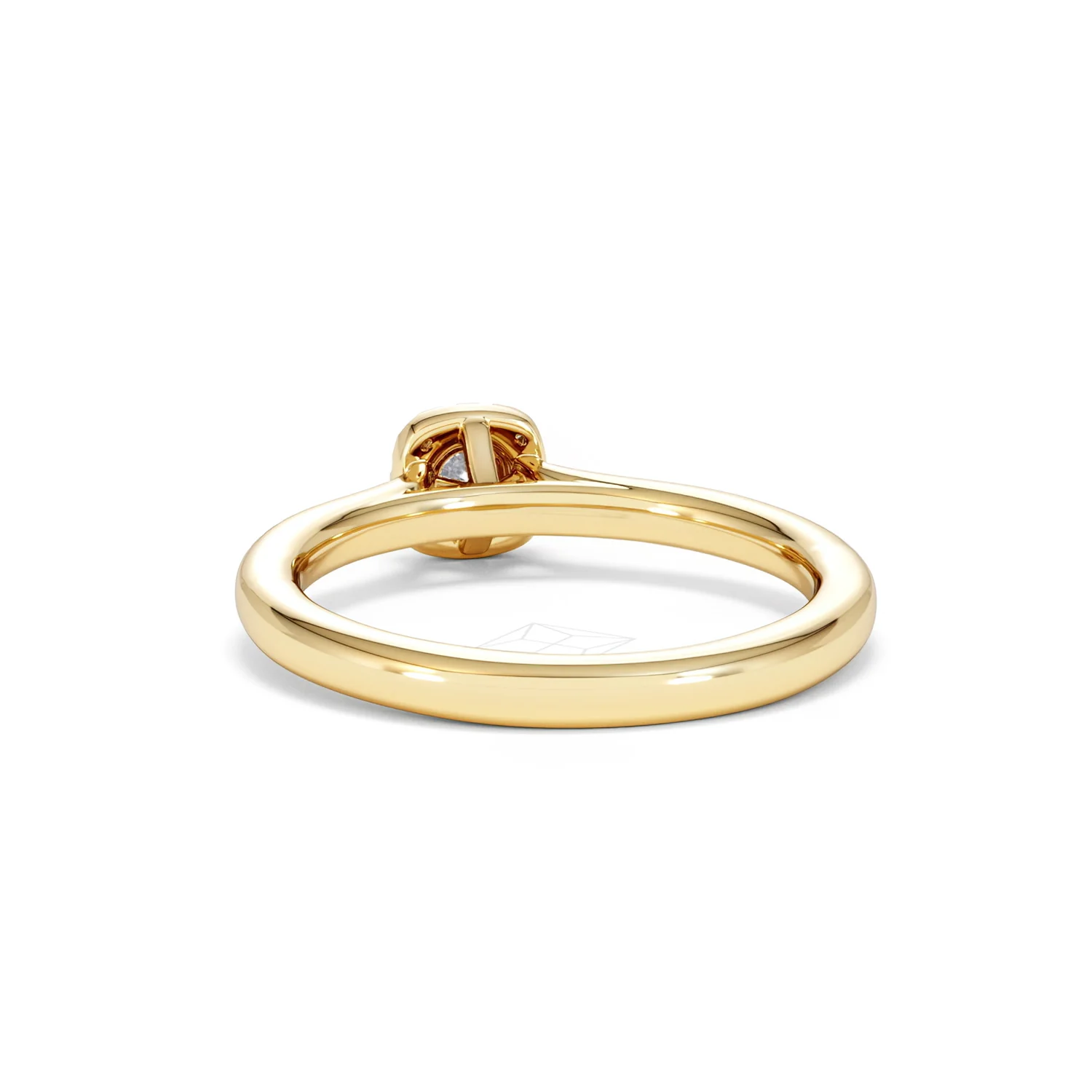 Lumia Round Cut Lab Diamond Halo Ring 0.33ct F/VS in 18K Gold Vermeil - Image 53