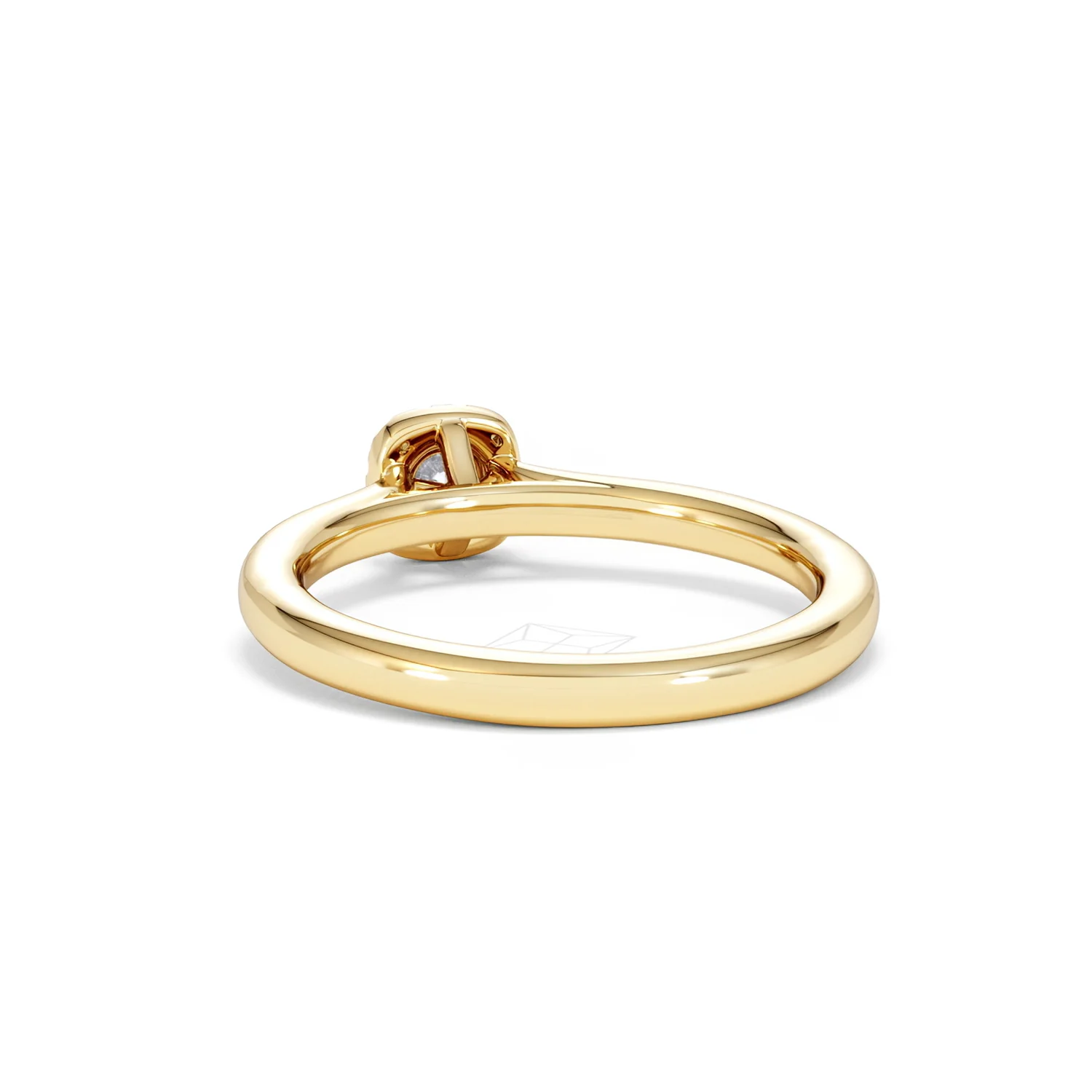 Lumia Round Cut Lab Diamond Halo Ring 0.33ct F/VS in 18K Gold Vermeil - Image 54