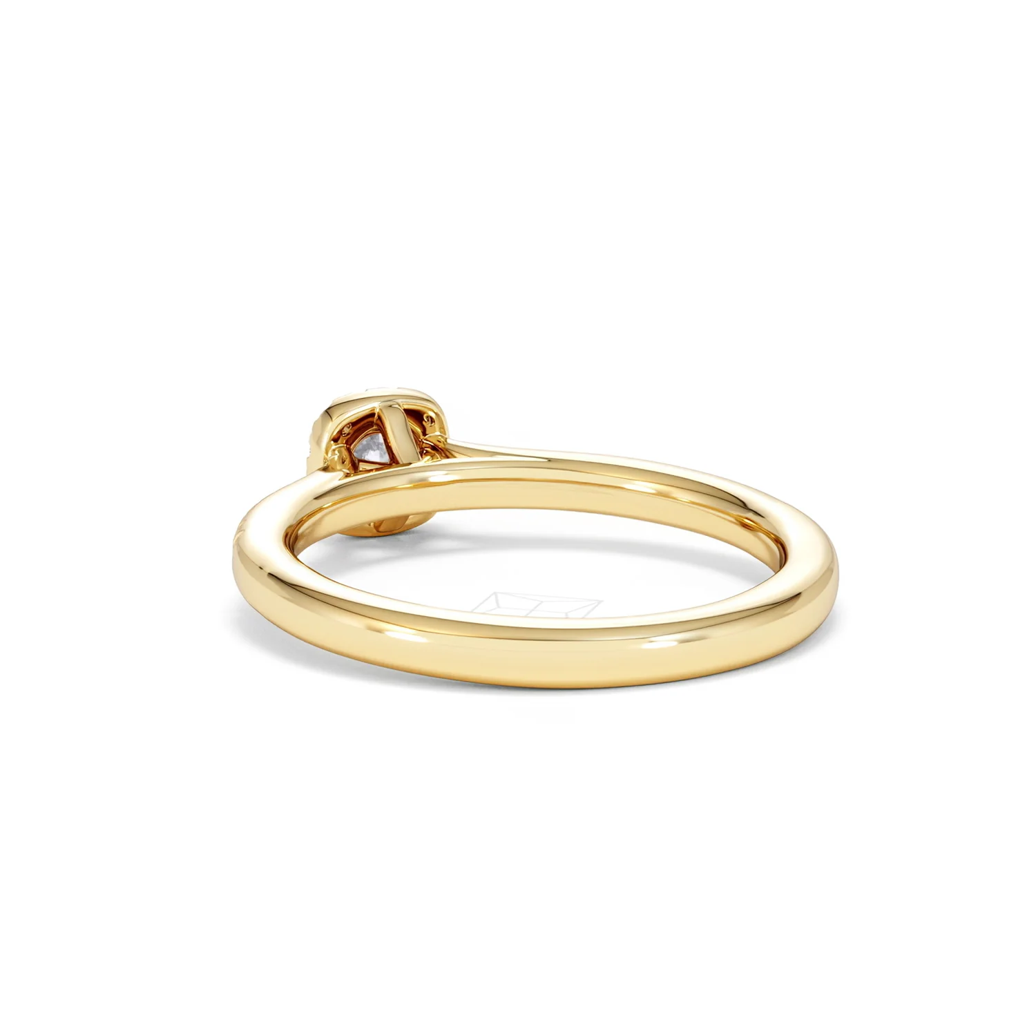 Lumia Round Cut Lab Diamond Halo Ring 0.33ct F/VS in 18K Gold Vermeil - Image 56