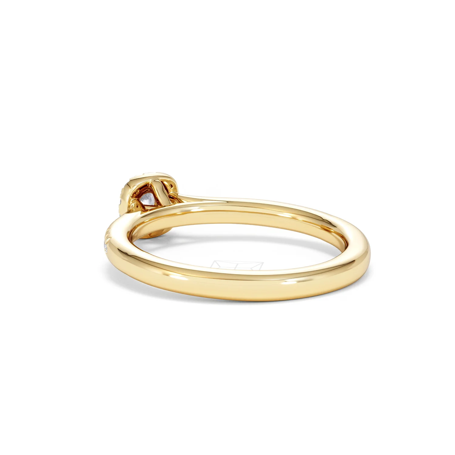 Lumia Round Cut Lab Diamond Halo Ring 0.33ct F/VS in 18K Gold Vermeil - Image 58