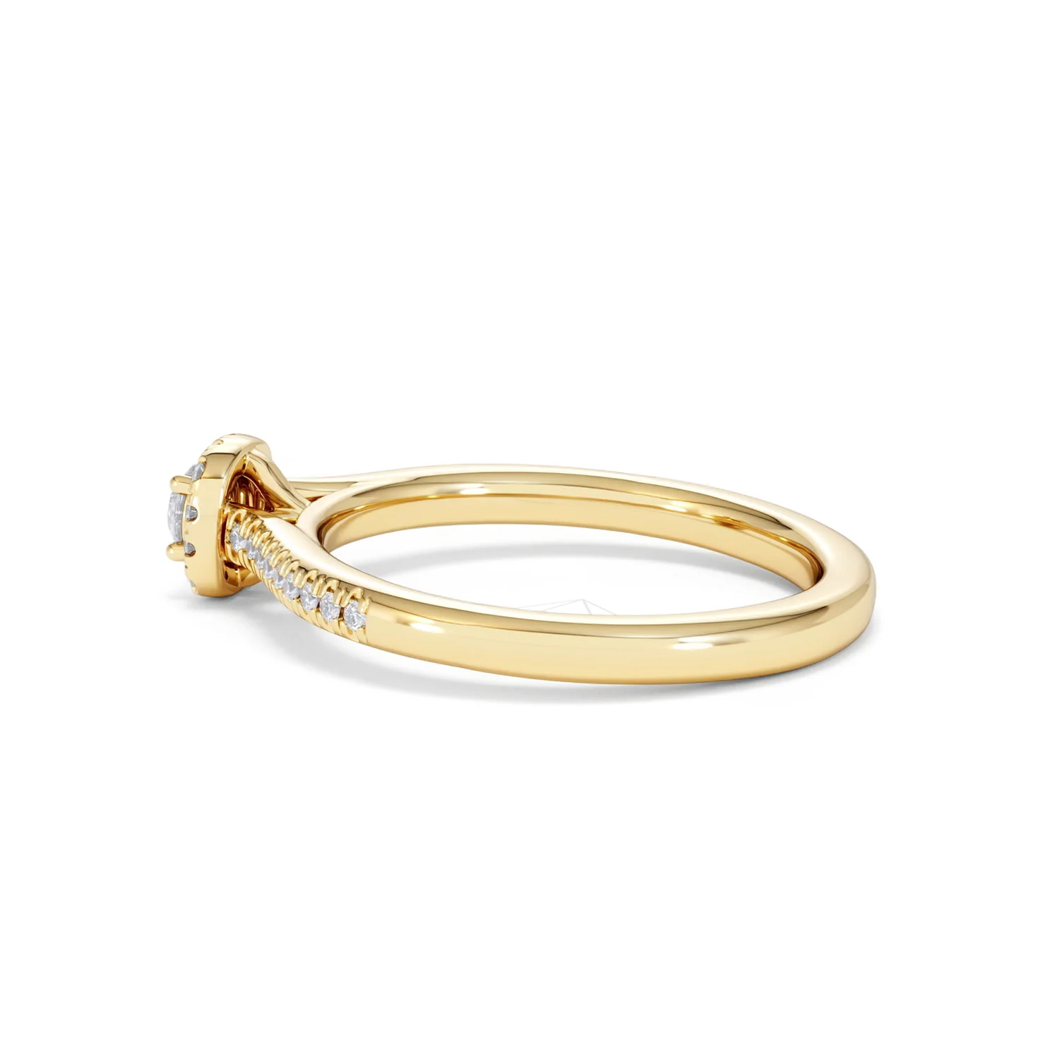 Lumia Round Cut Lab Diamond Halo Ring 0.33ct F/VS in 18K Gold Vermeil - Image 66