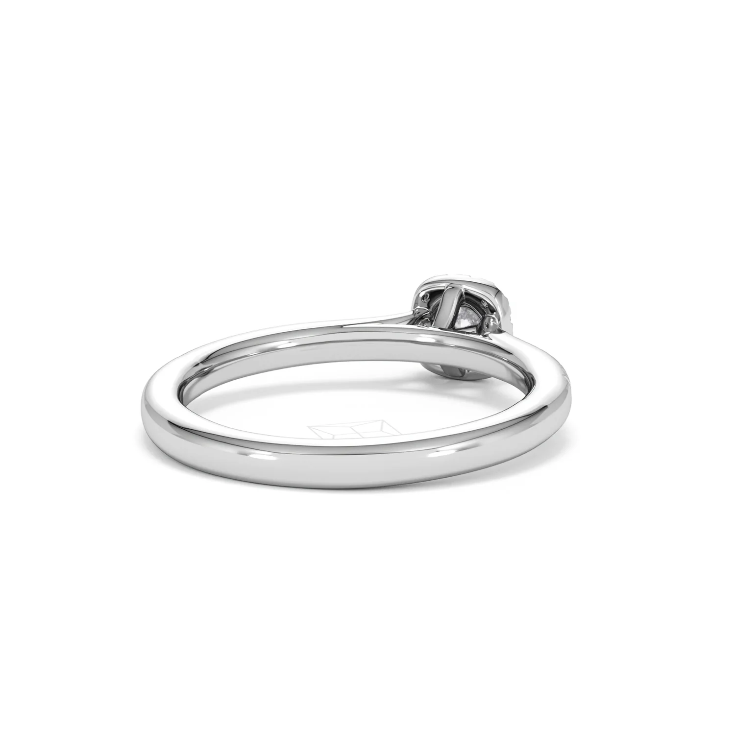 Lumia Round Cut Lab Diamond Halo Ring 0.33ct F/VS in 925 Silver - Image 44