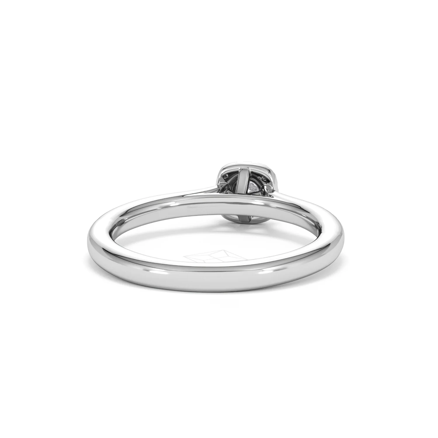Lumia Round Cut Lab Diamond Halo Ring 0.33ct F/VS in 925 Silver - Image 47