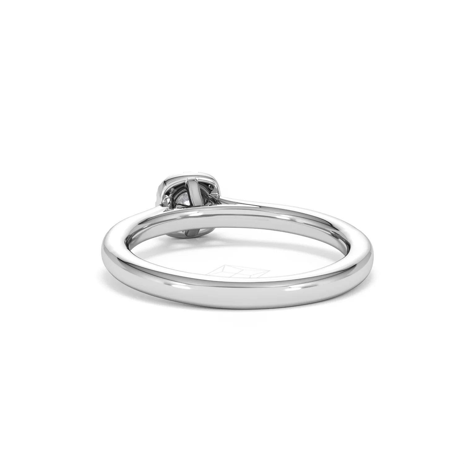 Lumia Round Cut Lab Diamond Halo Ring 0.33ct F/VS in 925 Silver - Image 54