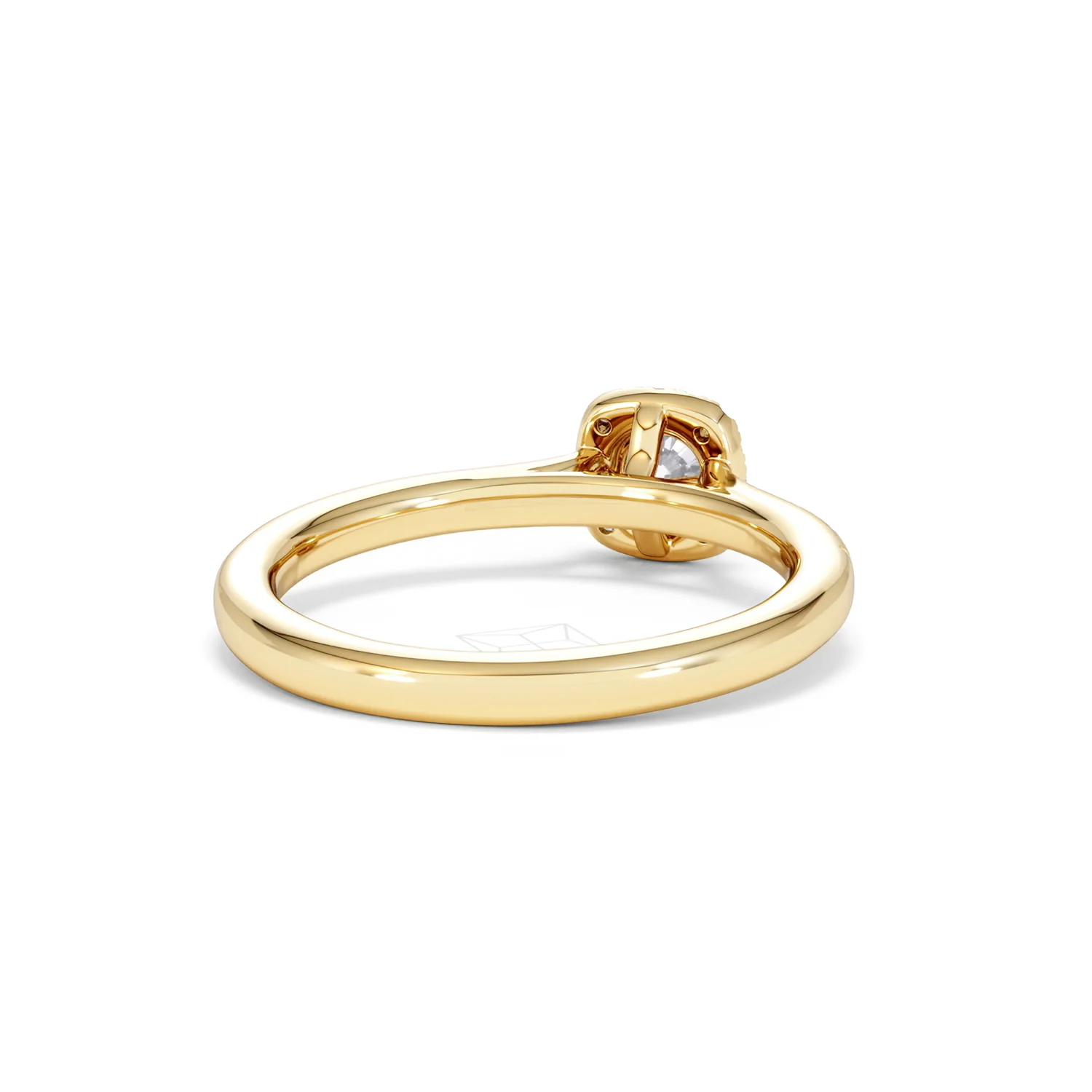 Lumia Round Cut Lab Diamond Halo Ring 0.50ct F/VS in 18K Gold Vermeil - Image 45