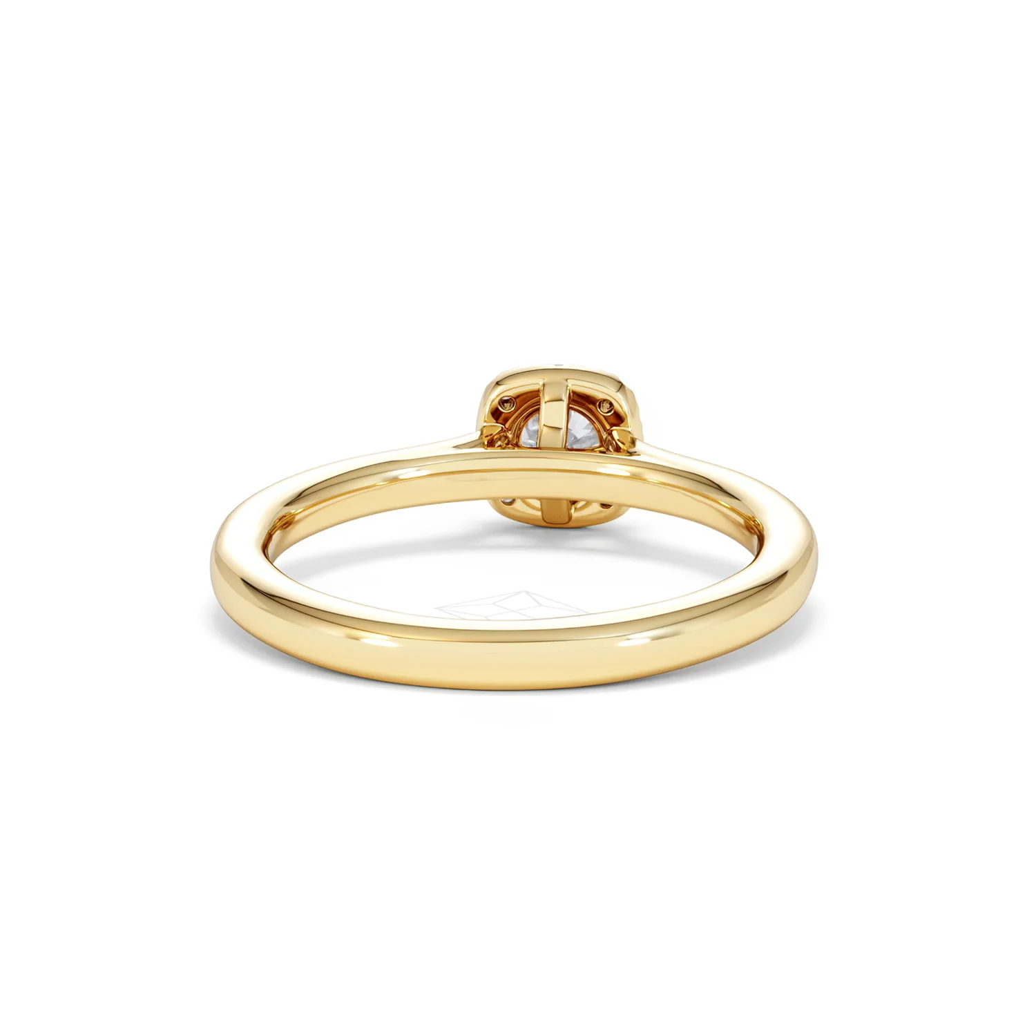 Lumia Round Cut Lab Diamond Halo Ring 0.50ct F/VS in 18K Gold Vermeil - Image 48