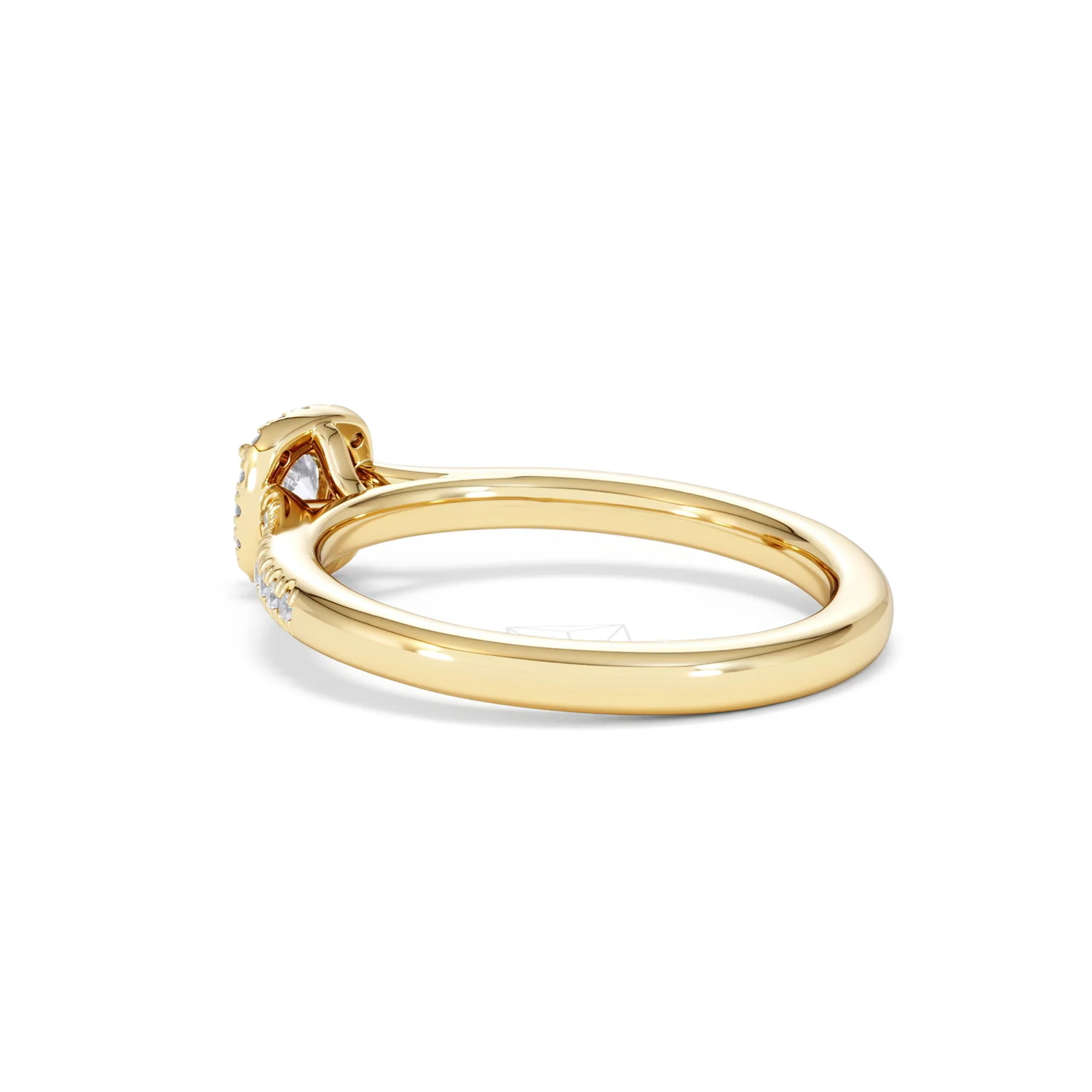Lumia Round Cut Lab Diamond Halo Ring 0.50ct F/VS in 18K Gold Vermeil - Image 61